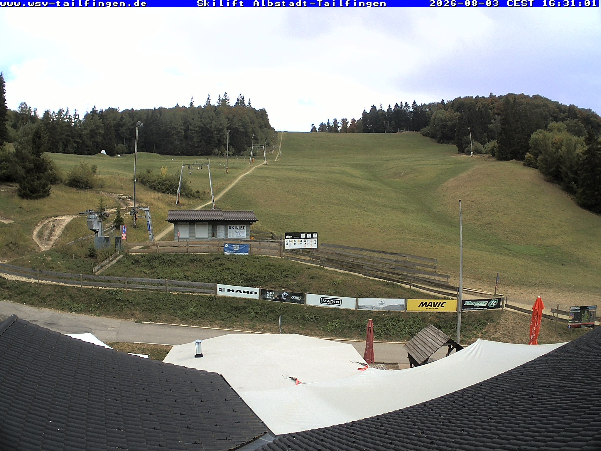 Archiv Foto Webcam Panorama Sicht von dem WSV Vereinsheim Dach an der Schwäbischen Alb