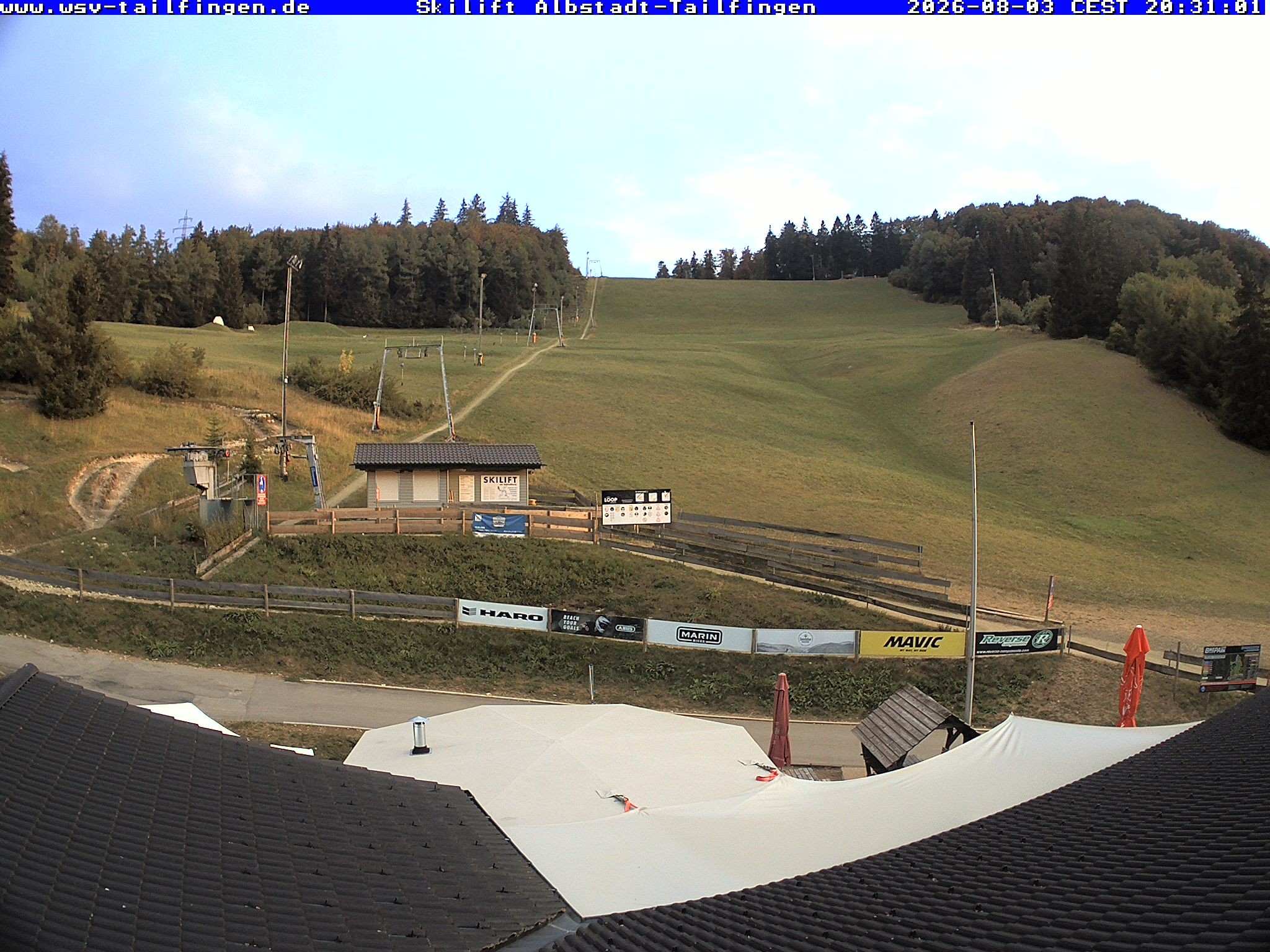 Archiv Foto Webcam Panorama Sicht von dem WSV Vereinsheim Dach an der Schwäbischen Alb