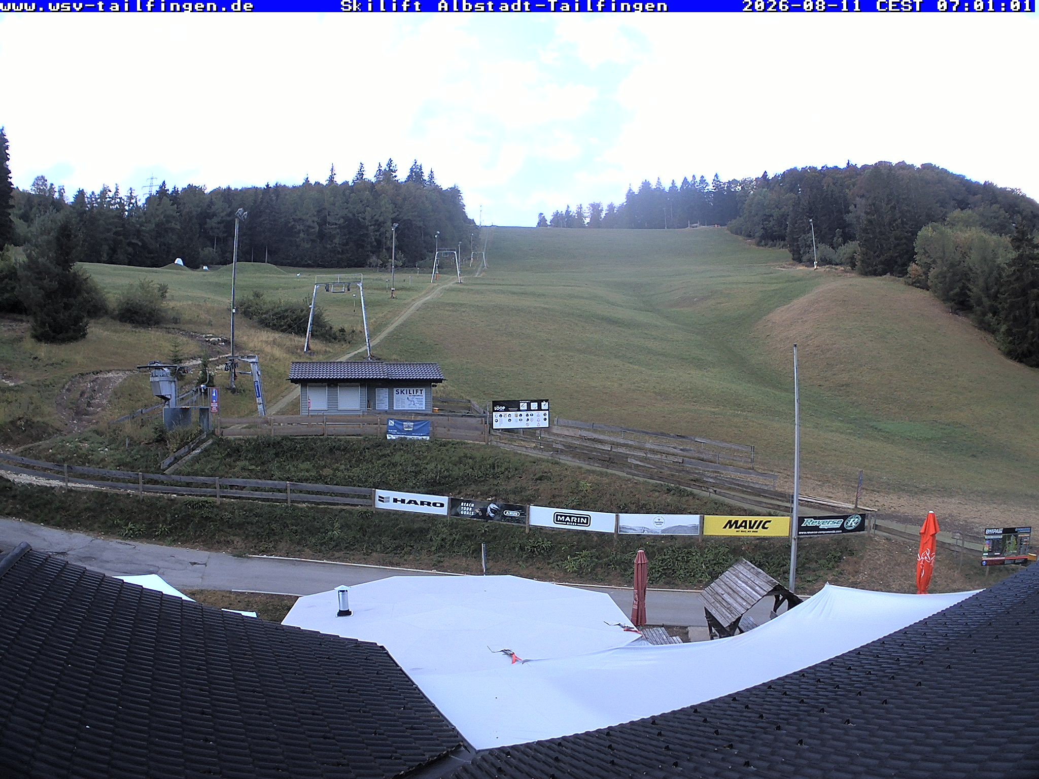 Archiv Foto Webcam Panorama Sicht von dem WSV Vereinsheim Dach an der Schwäbischen Alb
