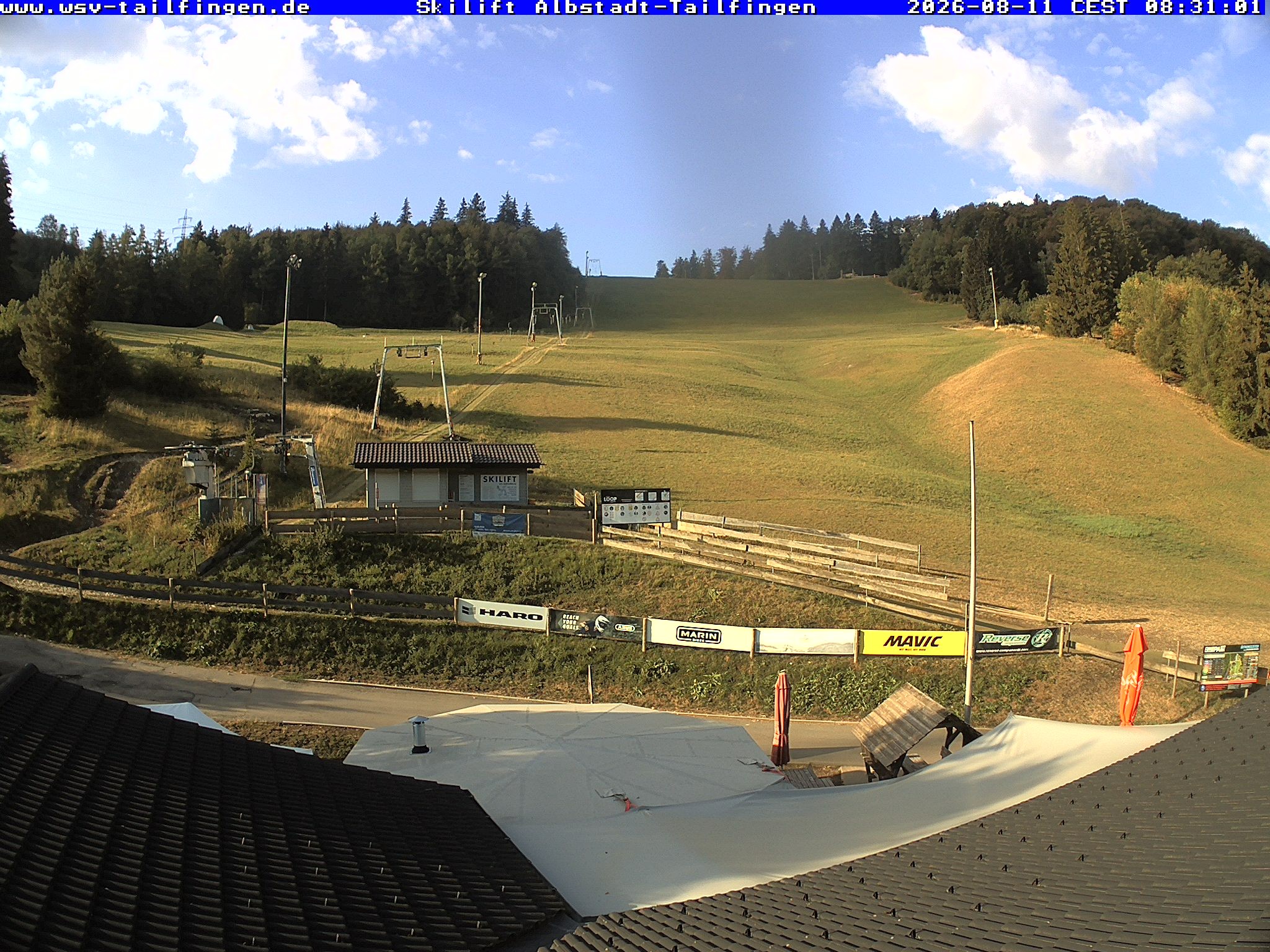 Archiv Foto Webcam Panorama Sicht von dem WSV Vereinsheim Dach an der Schwäbischen Alb