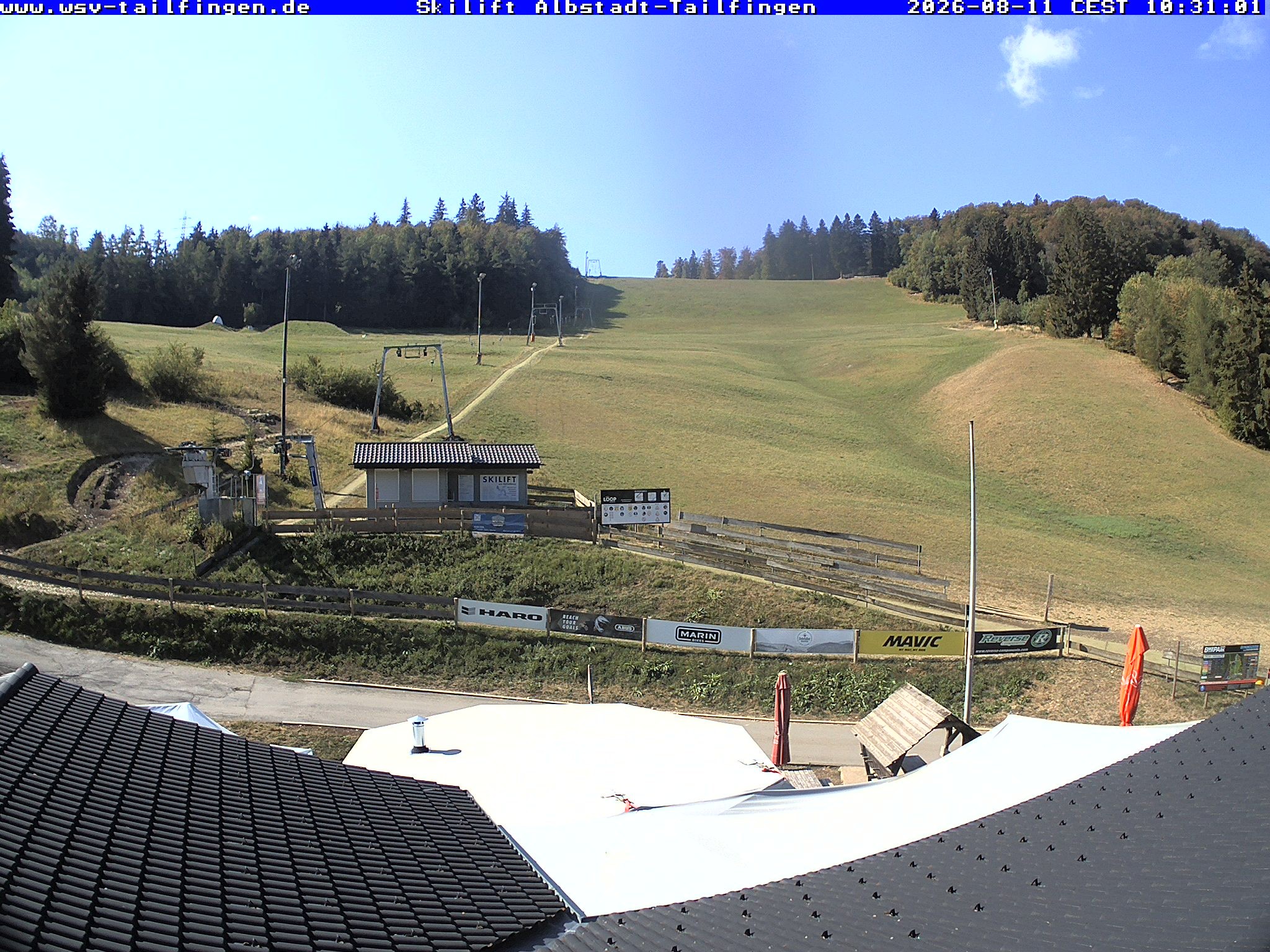 Archiv Foto Webcam Panorama Sicht von dem WSV Vereinsheim Dach an der Schwäbischen Alb