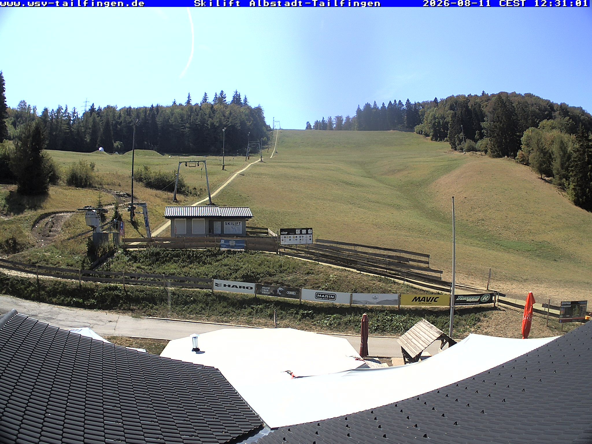 Archiv Foto Webcam Panorama Sicht von dem WSV Vereinsheim Dach an der Schwäbischen Alb