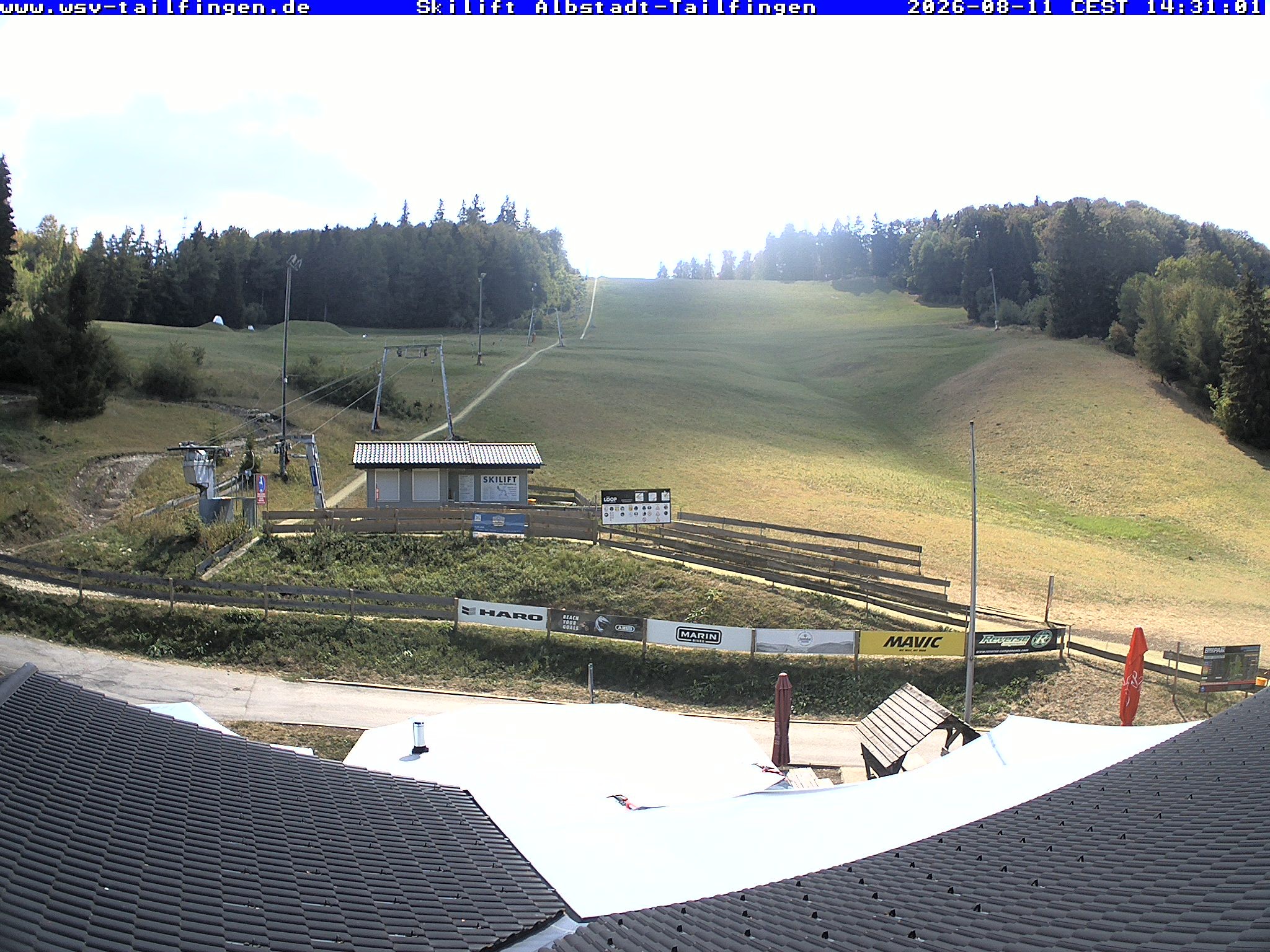 Archiv Foto Webcam Panorama Sicht von dem WSV Vereinsheim Dach an der Schwäbischen Alb