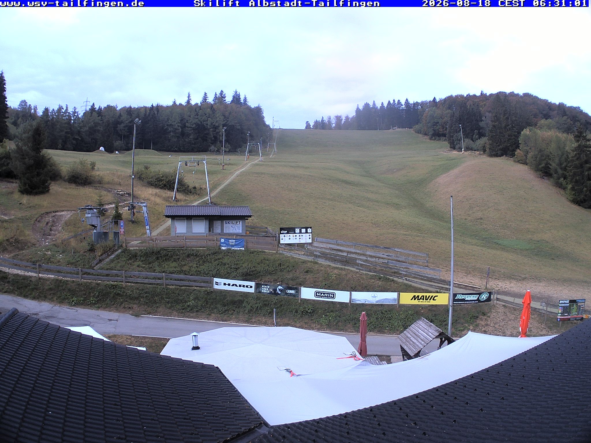 Archiv Foto Webcam Panorama Sicht von dem WSV Vereinsheim Dach an der Schwäbischen Alb