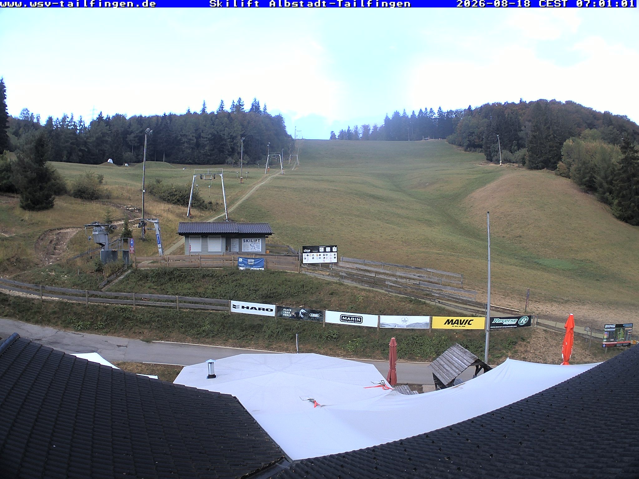 Archiv Foto Webcam Panorama Sicht von dem WSV Vereinsheim Dach an der Schwäbischen Alb