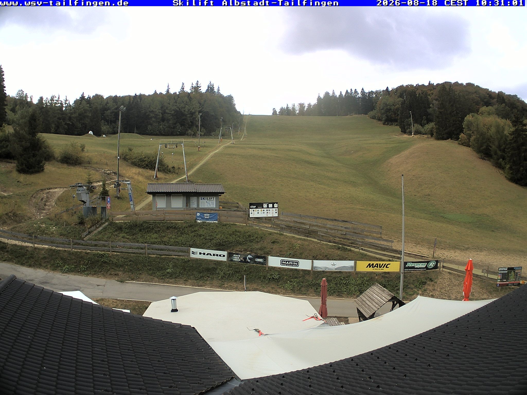 Archiv Foto Webcam Panorama Sicht von dem WSV Vereinsheim Dach an der Schwäbischen Alb