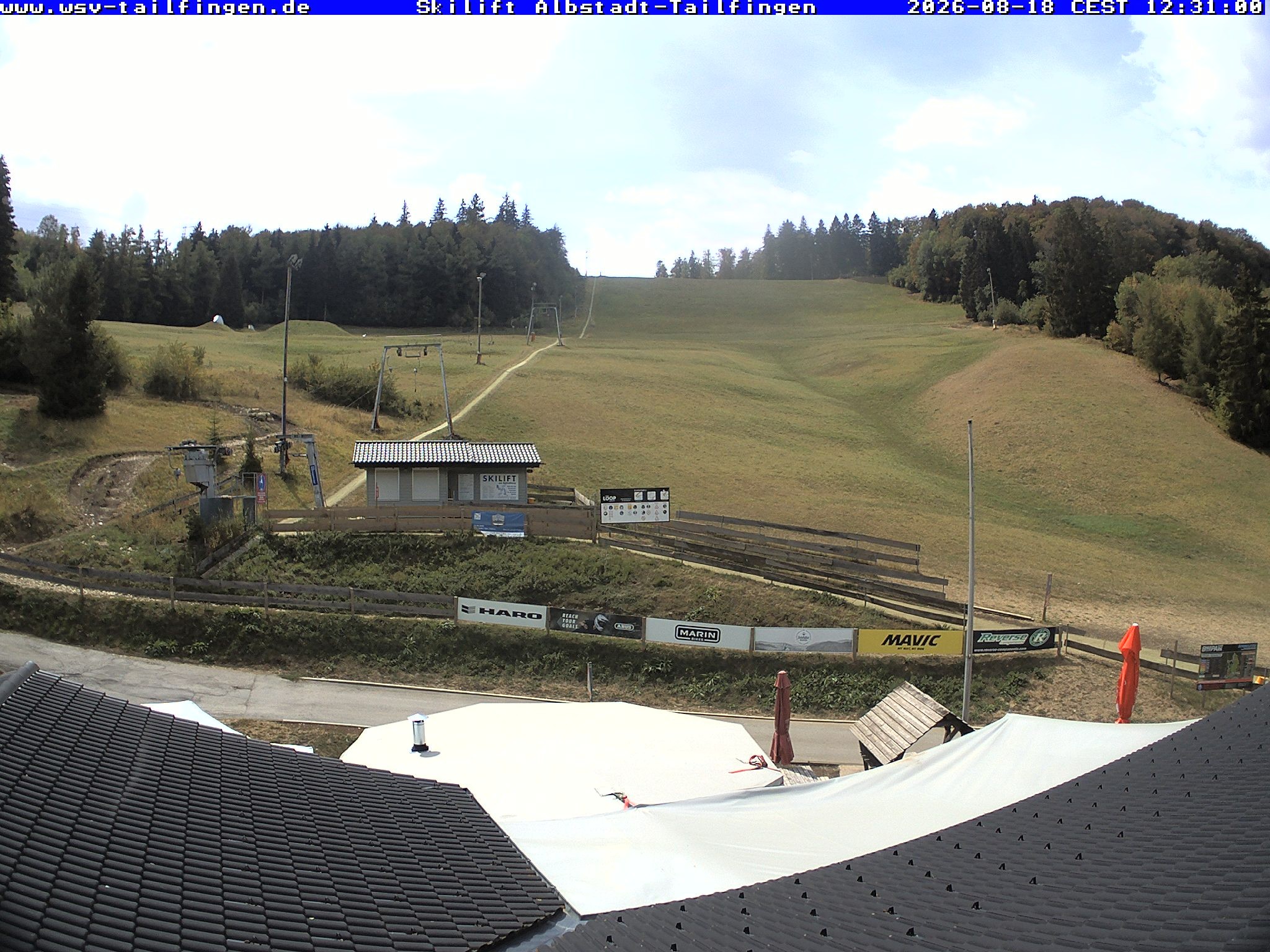 Archiv Foto Webcam Panorama Sicht von dem WSV Vereinsheim Dach an der Schwäbischen Alb