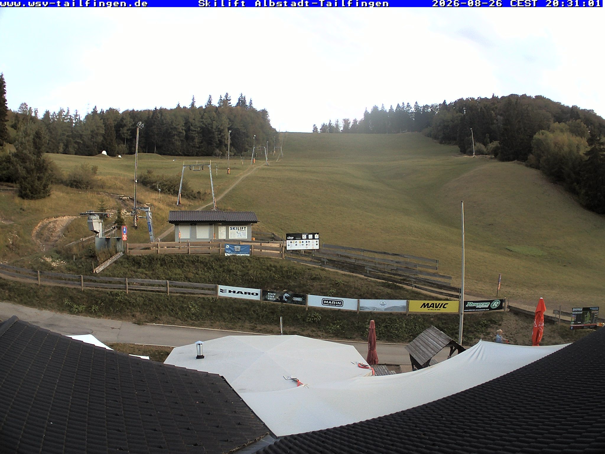 Archived image Webcam Panorama view from the roof of the WSV club at the Schwäbischen Alb