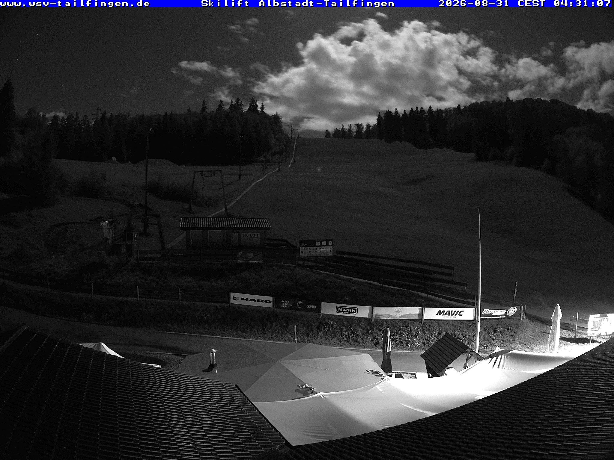 Archived image Webcam Panorama view from the roof of the WSV club at the Schwäbischen Alb
