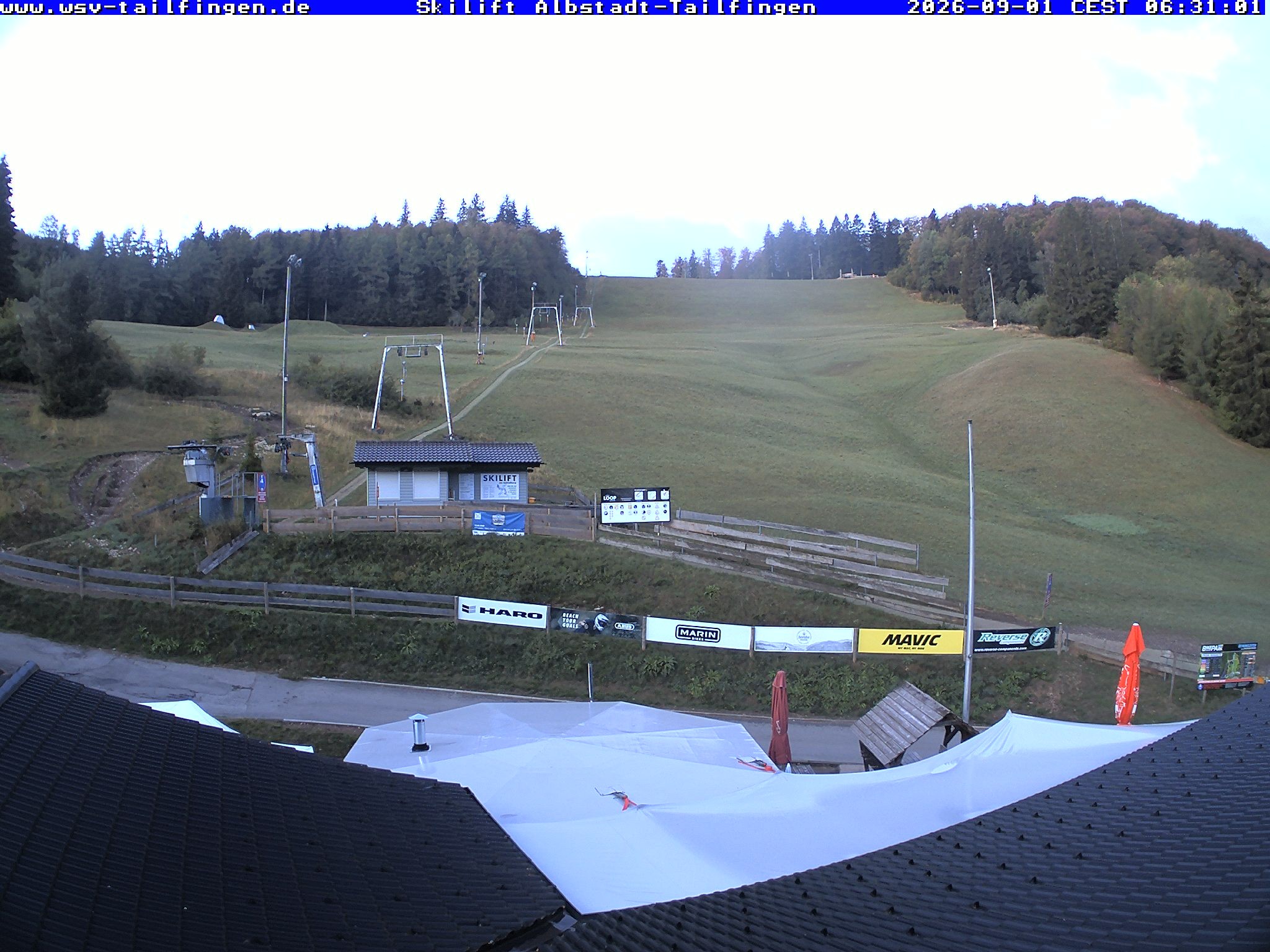 Archiv Foto Webcam Panorama Sicht von dem WSV Vereinsheim Dach an der Schwäbischen Alb