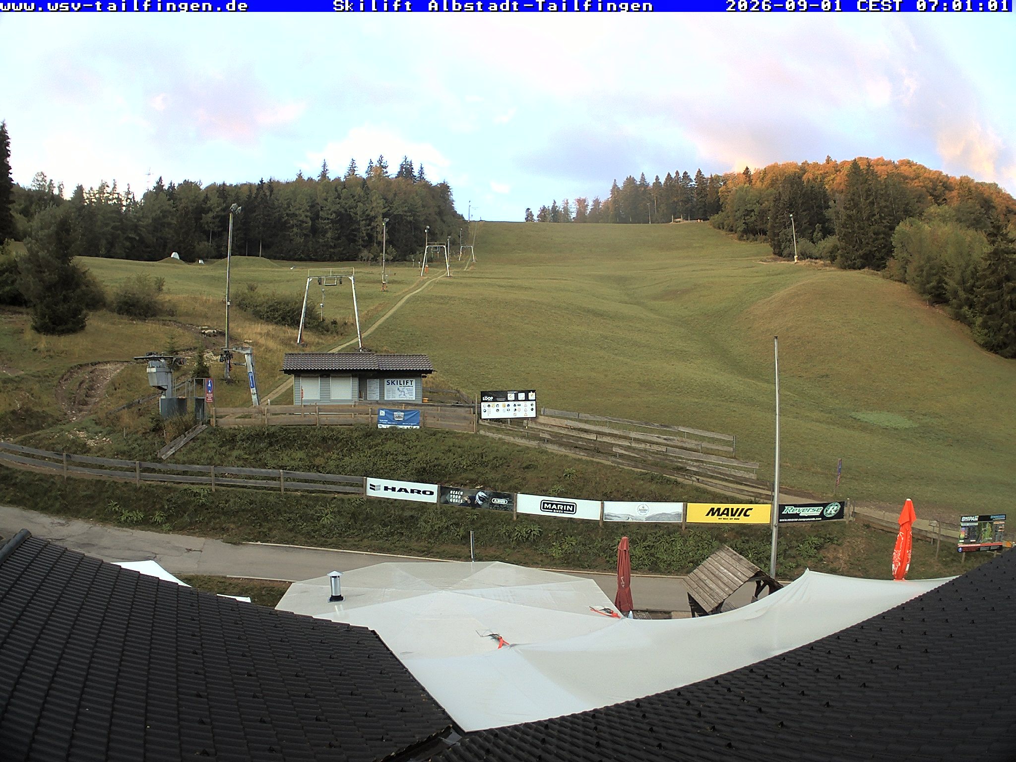 Archiv Foto Webcam Panorama Sicht von dem WSV Vereinsheim Dach an der Schwäbischen Alb