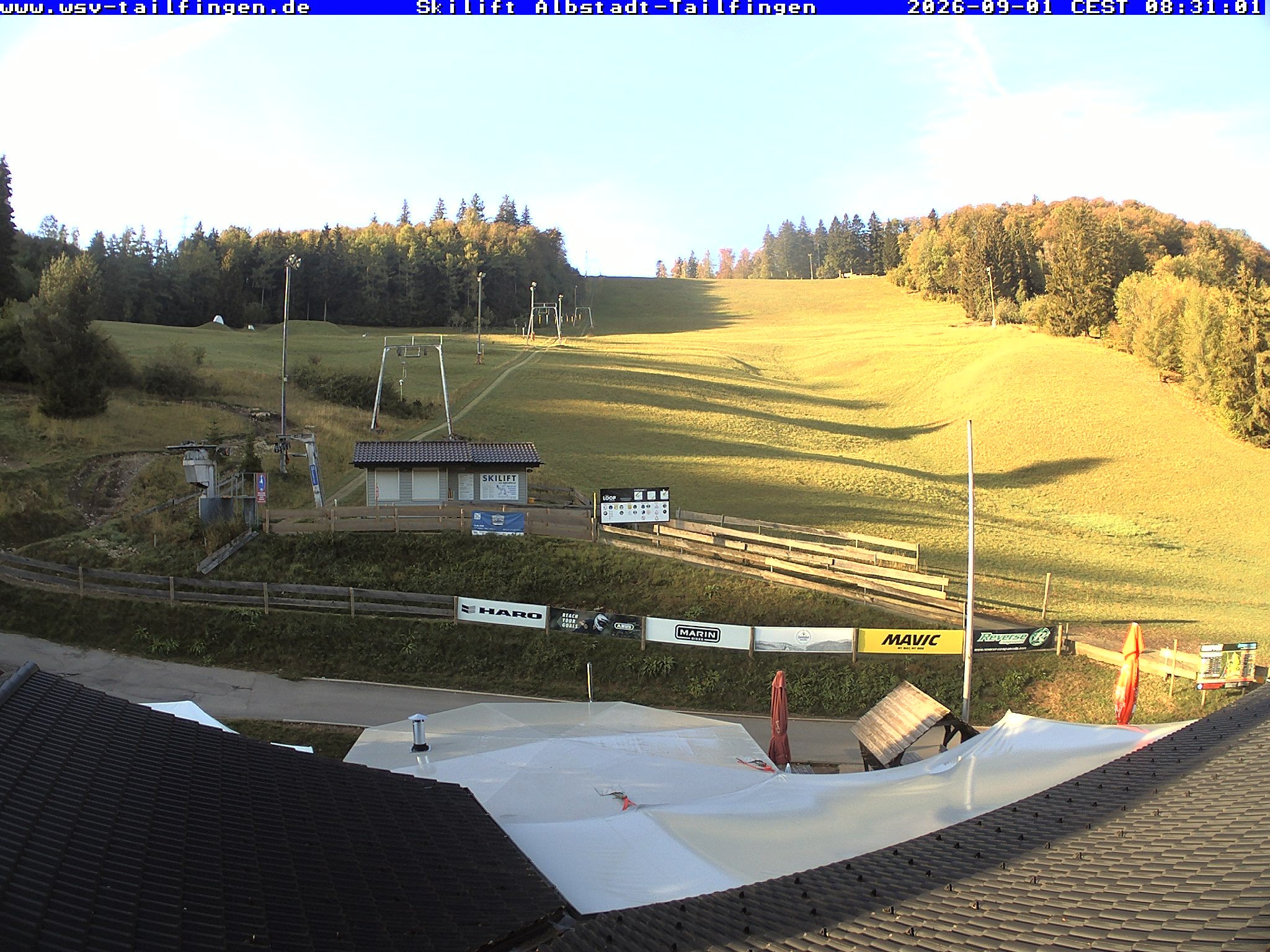Archiv Foto Webcam Panorama Sicht von dem WSV Vereinsheim Dach an der Schwäbischen Alb