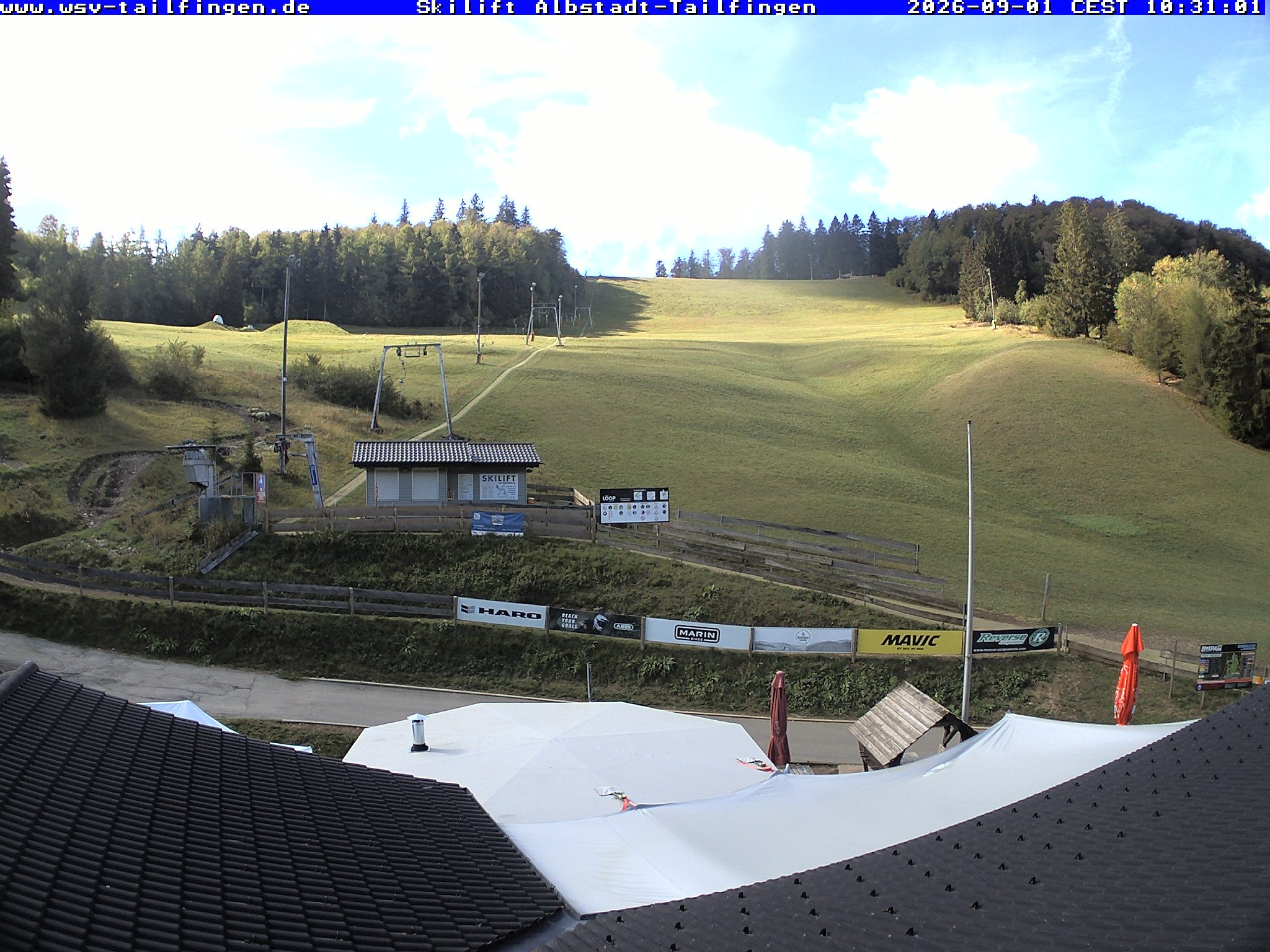 Archiv Foto Webcam Panorama Sicht von dem WSV Vereinsheim Dach an der Schwäbischen Alb