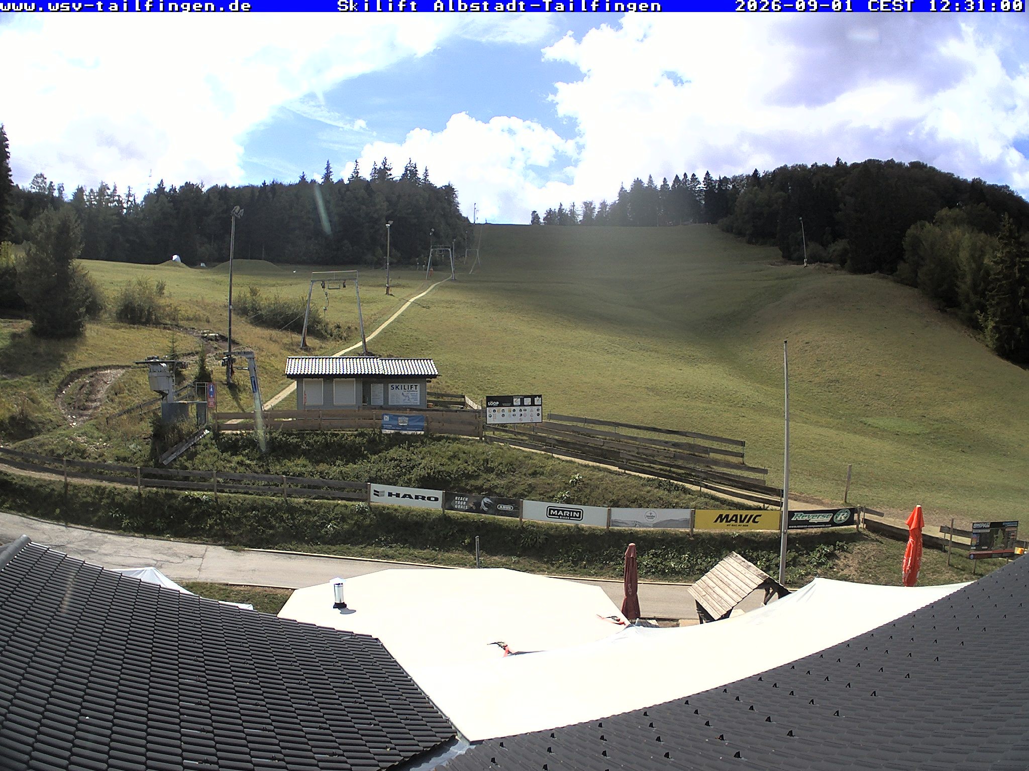 Archiv Foto Webcam Panorama Sicht von dem WSV Vereinsheim Dach an der Schwäbischen Alb
