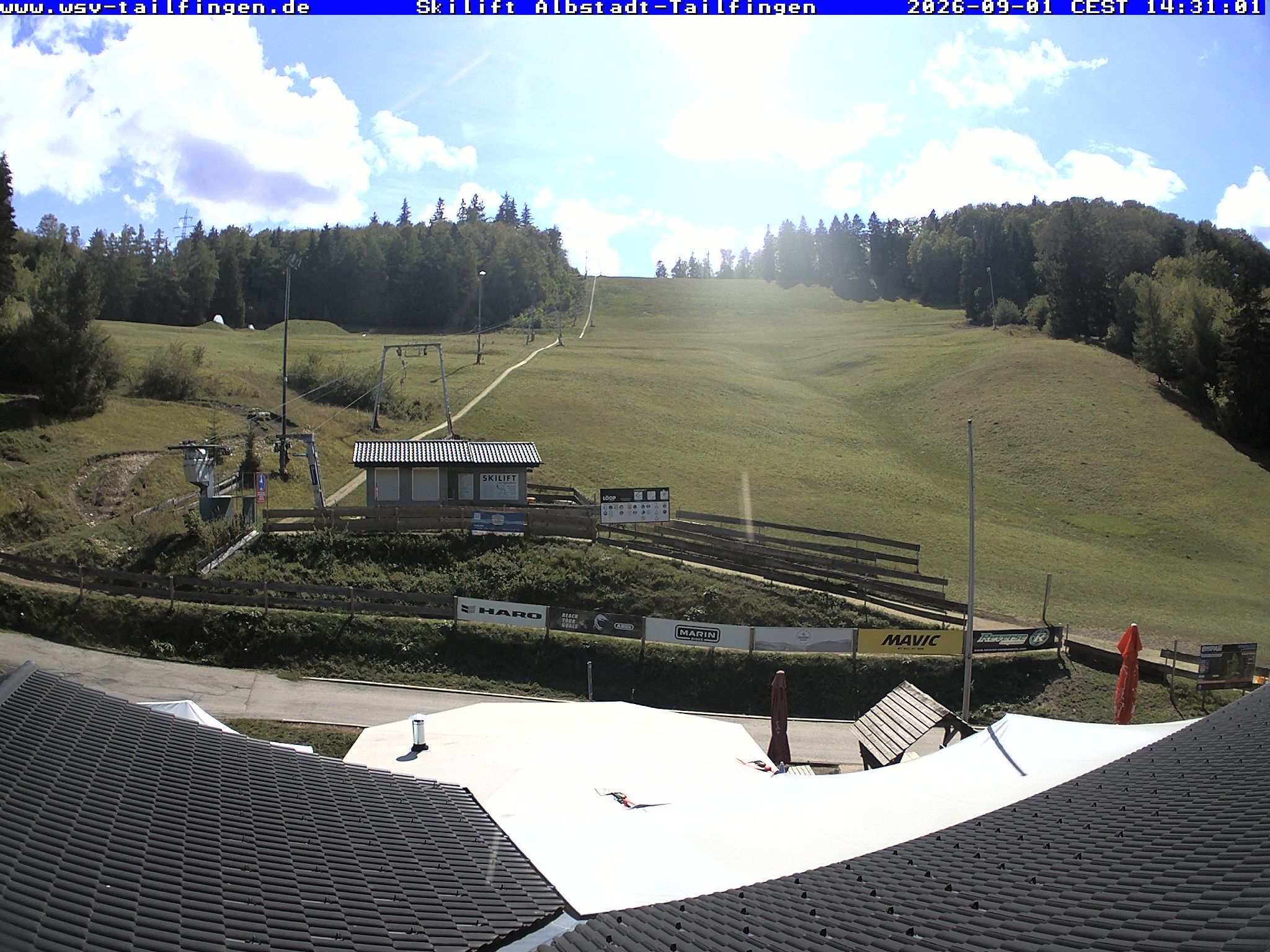 Archiv Foto Webcam Panorama Sicht von dem WSV Vereinsheim Dach an der Schwäbischen Alb