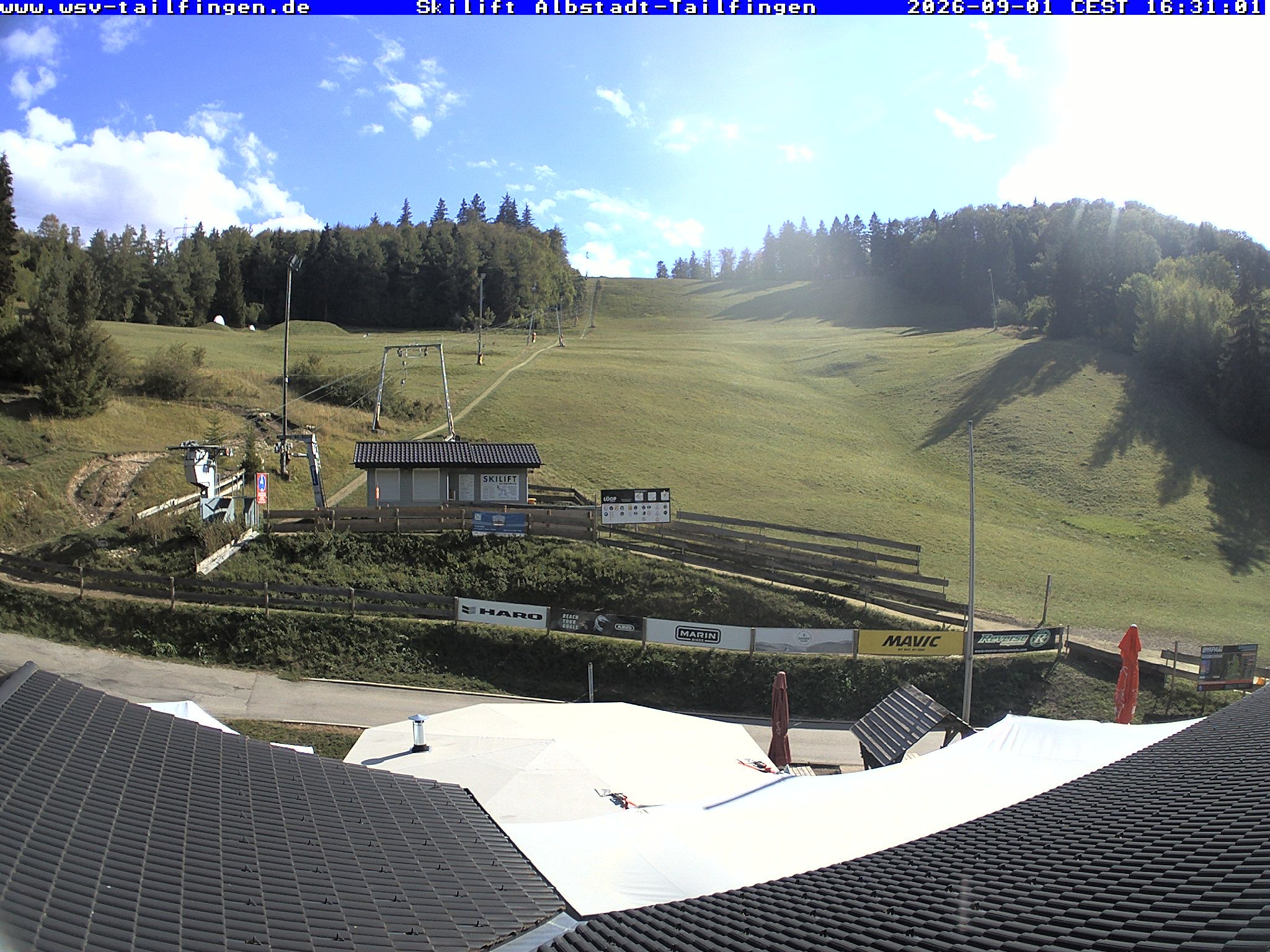 Archiv Foto Webcam Panorama Sicht von dem WSV Vereinsheim Dach an der Schwäbischen Alb