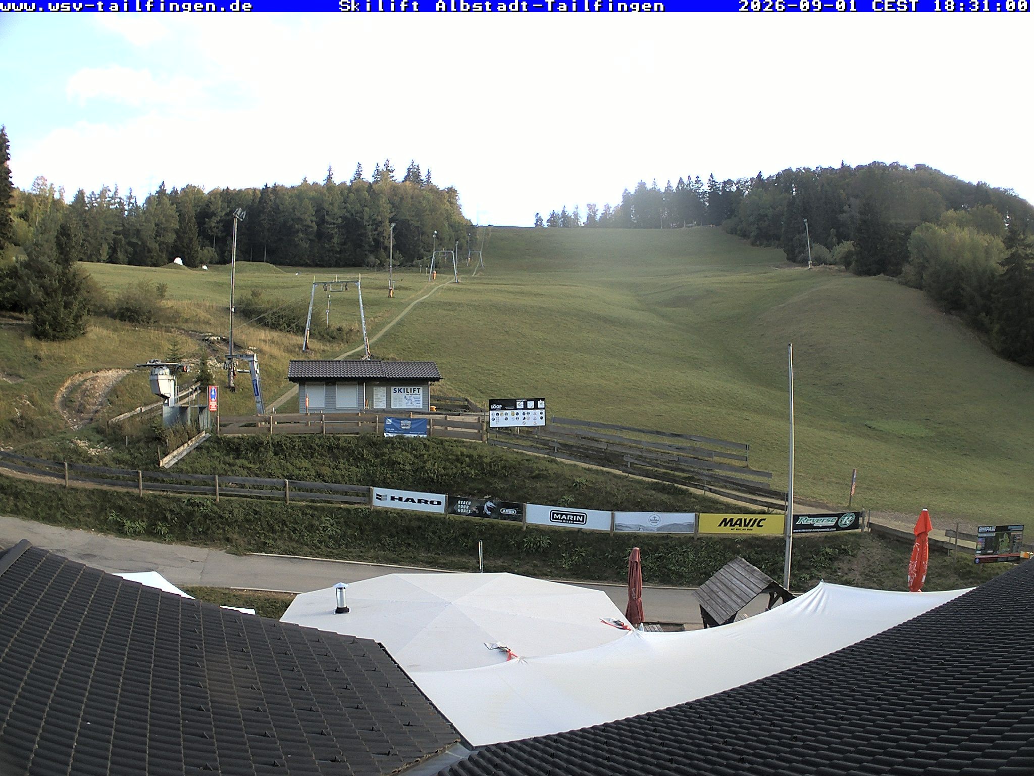 Archiv Foto Webcam Panorama Sicht von dem WSV Vereinsheim Dach an der Schwäbischen Alb