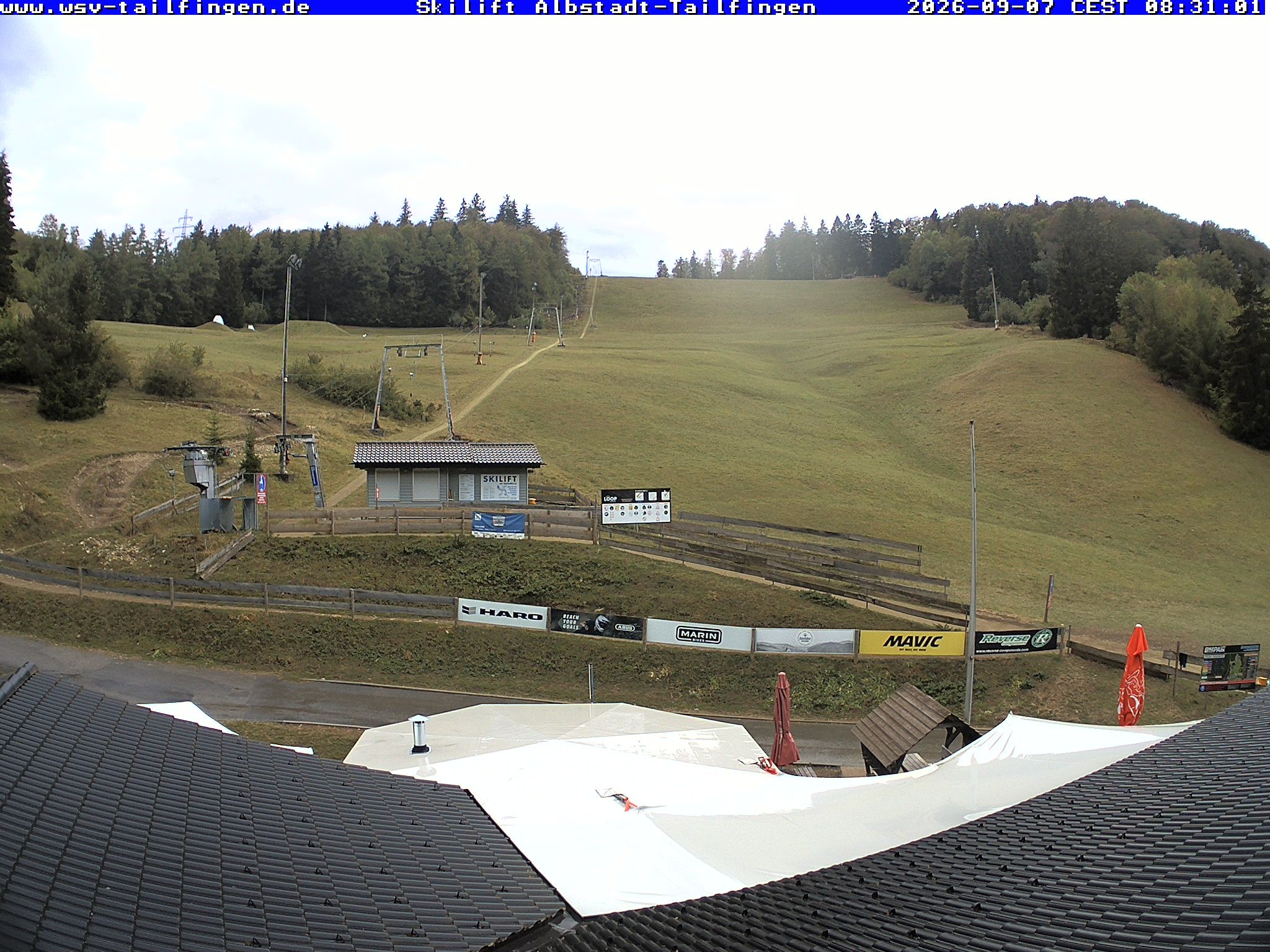 Archiv Foto Webcam Panorama Sicht von dem WSV Vereinsheim Dach an der Schwäbischen Alb