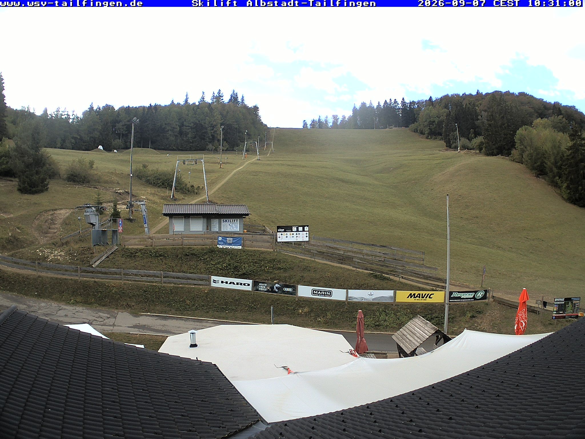 Archiv Foto Webcam Panorama Sicht von dem WSV Vereinsheim Dach an der Schwäbischen Alb