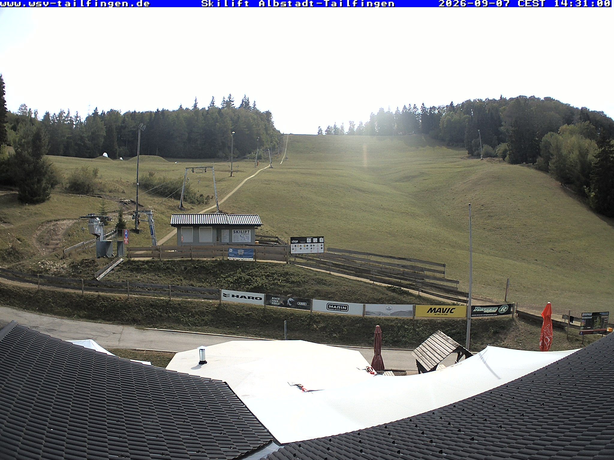 Archiv Foto Webcam Panorama Sicht von dem WSV Vereinsheim Dach an der Schwäbischen Alb