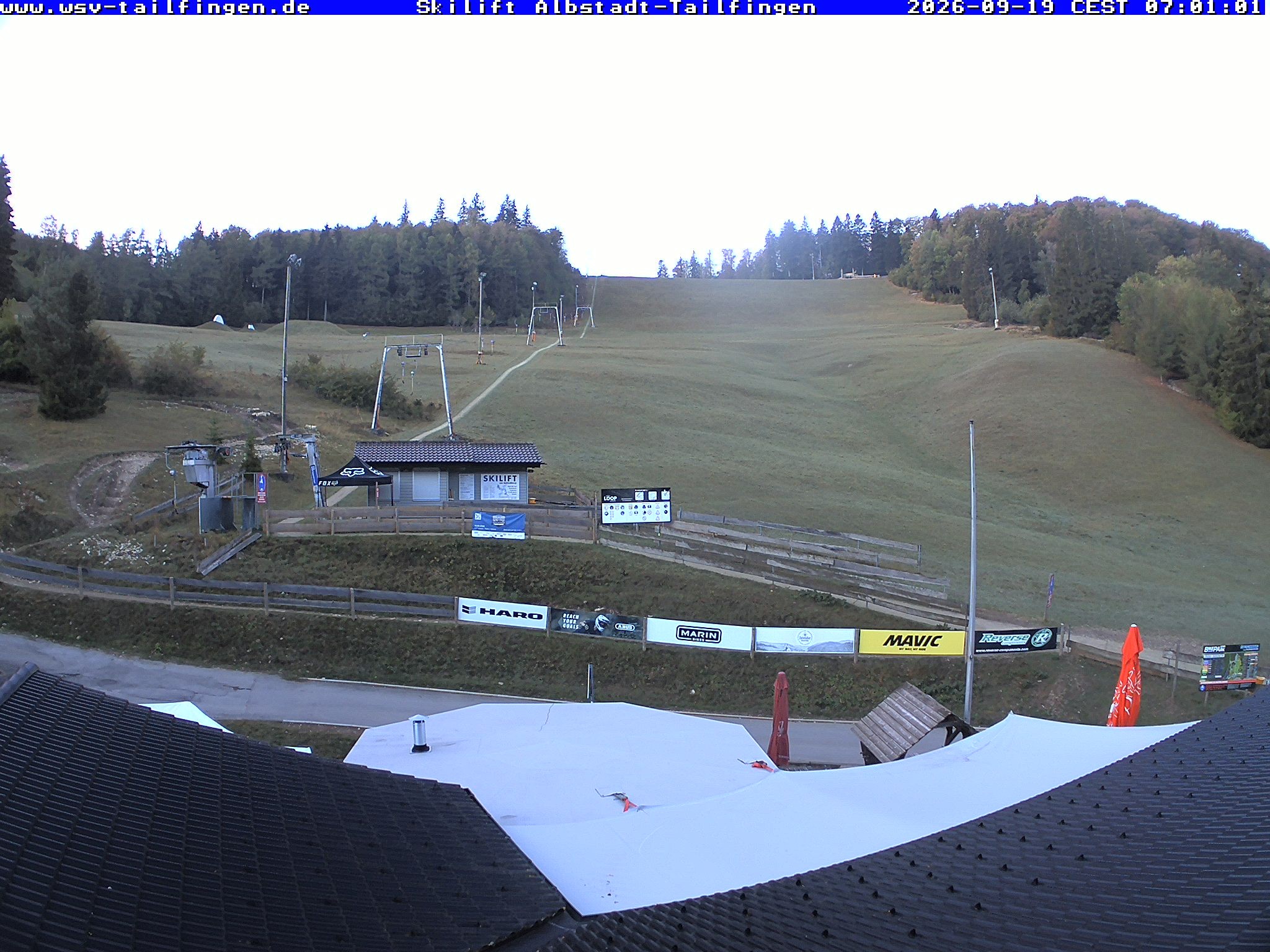 Archiv Foto Webcam Panorama Sicht von dem WSV Vereinsheim Dach an der Schwäbischen Alb