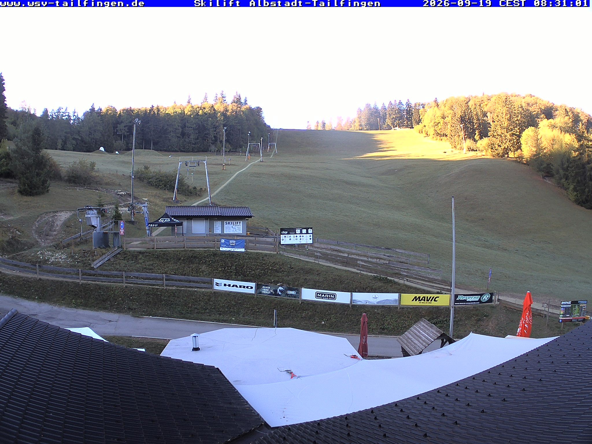 Archiv Foto Webcam Panorama Sicht von dem WSV Vereinsheim Dach an der Schwäbischen Alb