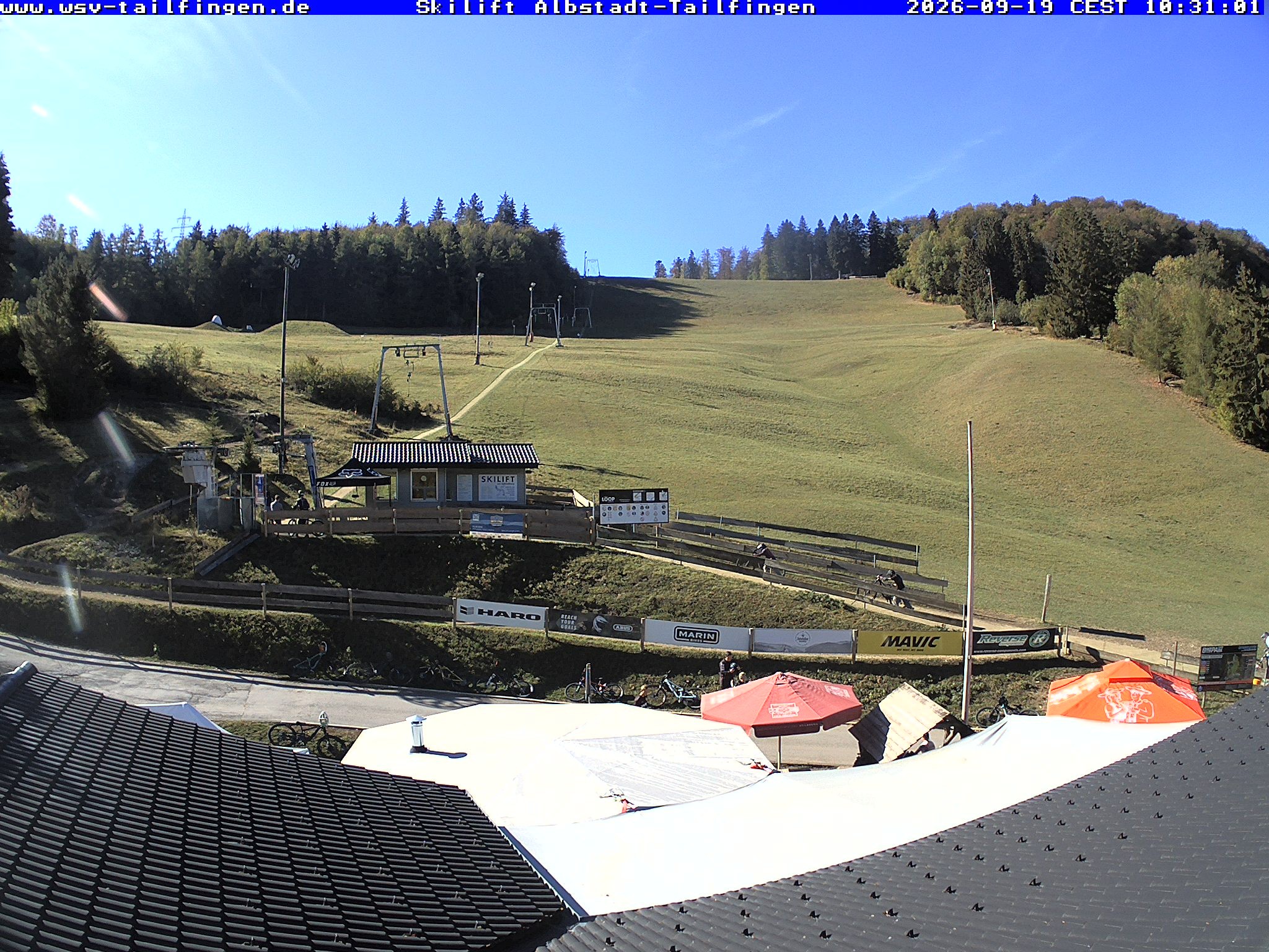 Archiv Foto Webcam Panorama Sicht von dem WSV Vereinsheim Dach an der Schwäbischen Alb