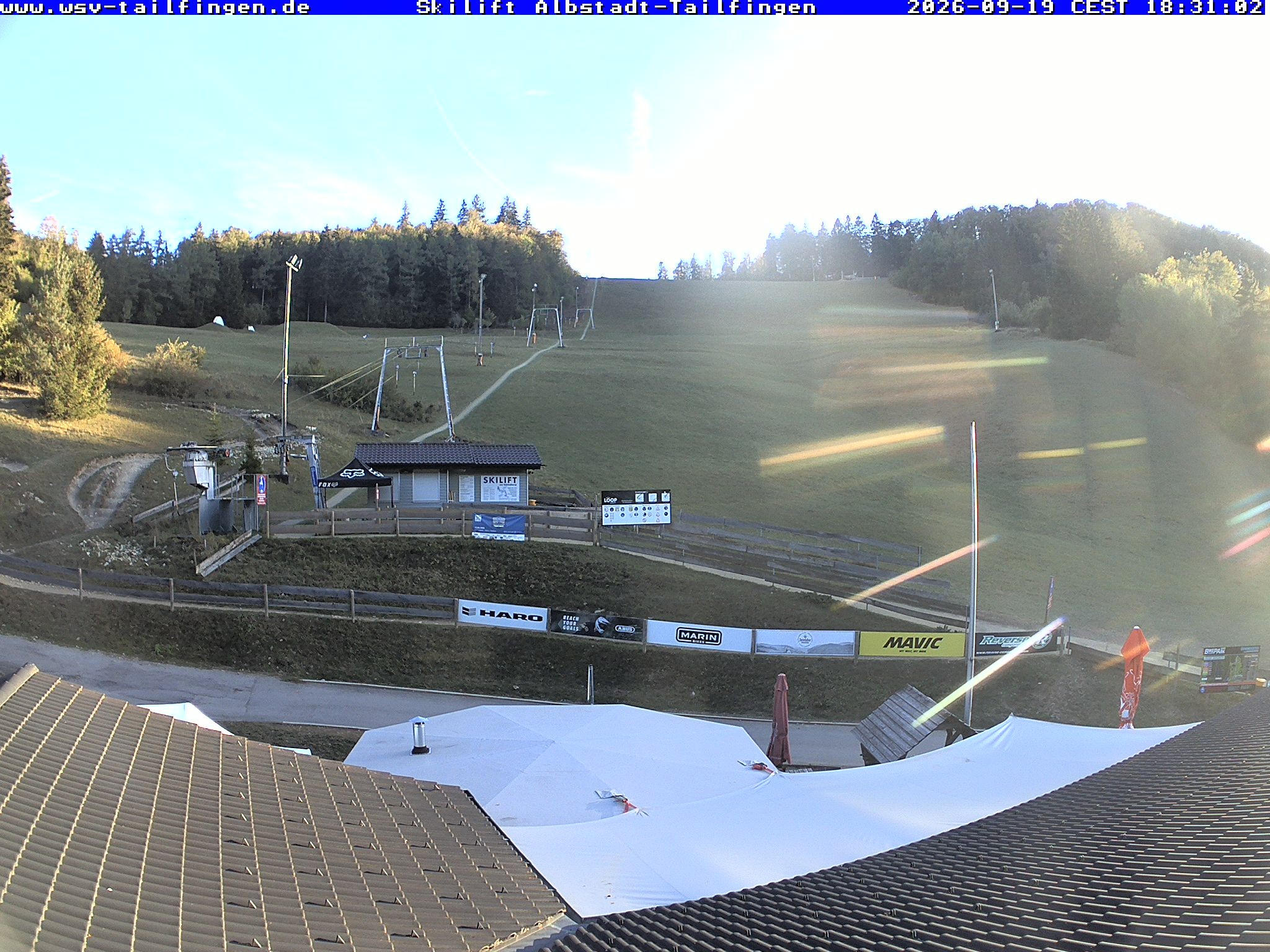 Archiv Foto Webcam Panorama Sicht von dem WSV Vereinsheim Dach an der Schwäbischen Alb
