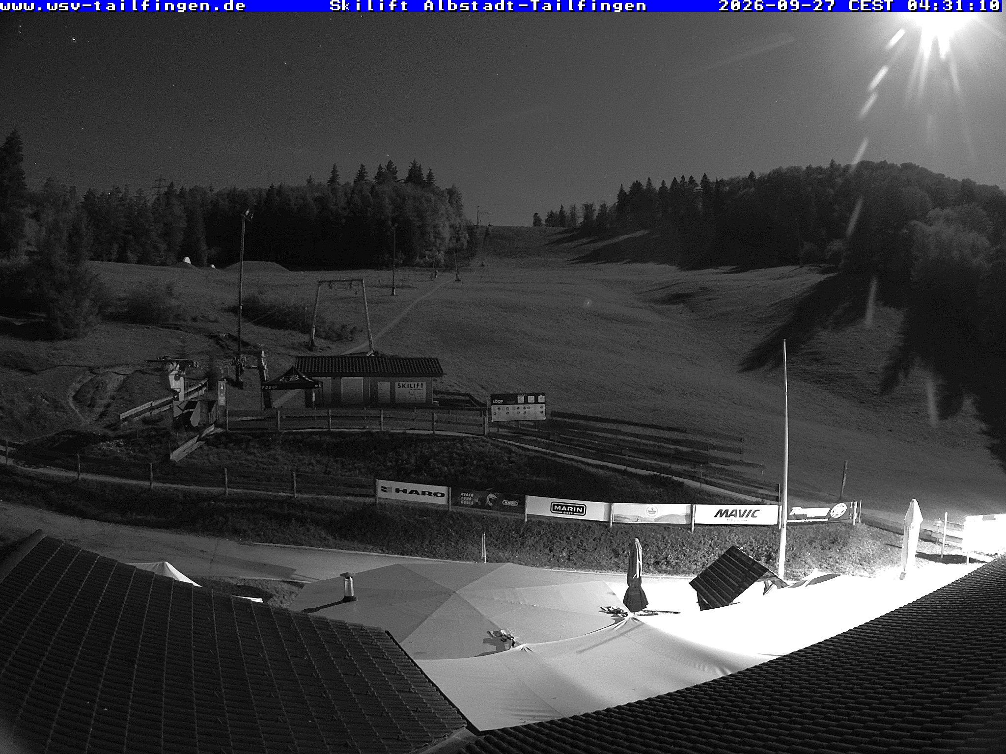 Archiv Foto Webcam Panorama Sicht von dem WSV Vereinsheim Dach an der Schwäbischen Alb
