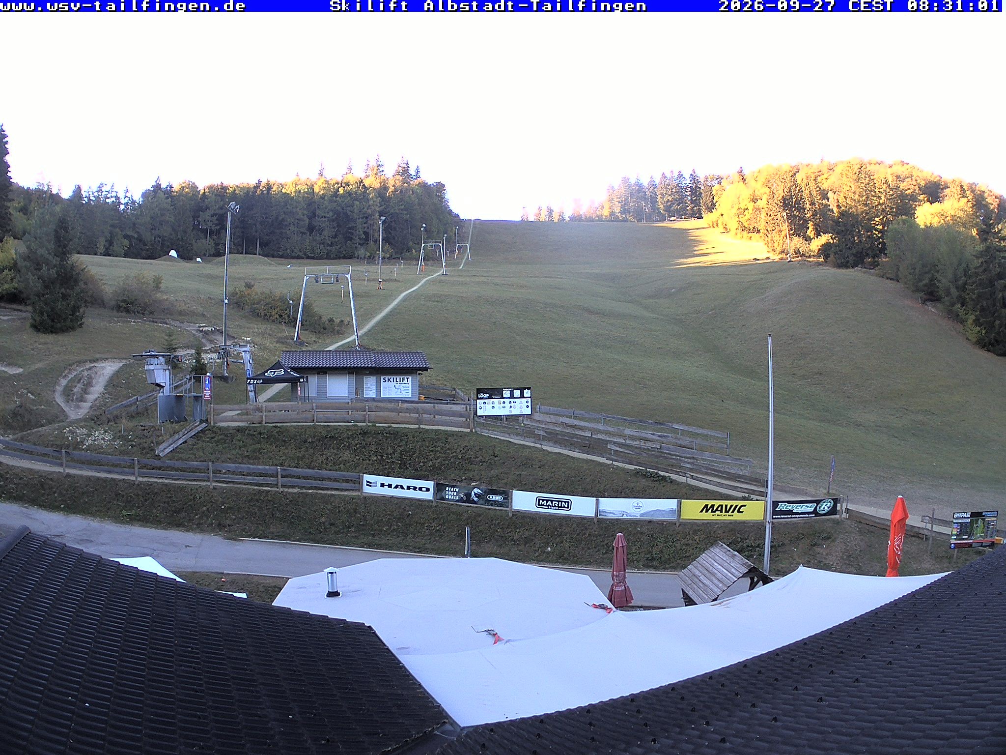 Archiv Foto Webcam Panorama Sicht von dem WSV Vereinsheim Dach an der Schwäbischen Alb