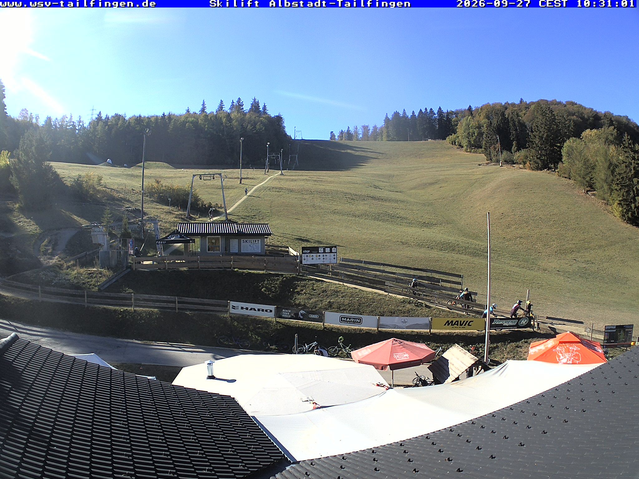Archiv Foto Webcam Panorama Sicht von dem WSV Vereinsheim Dach an der Schwäbischen Alb