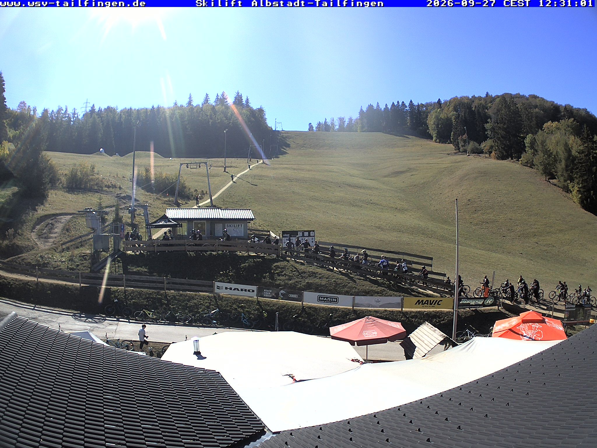 Archiv Foto Webcam Panorama Sicht von dem WSV Vereinsheim Dach an der Schwäbischen Alb