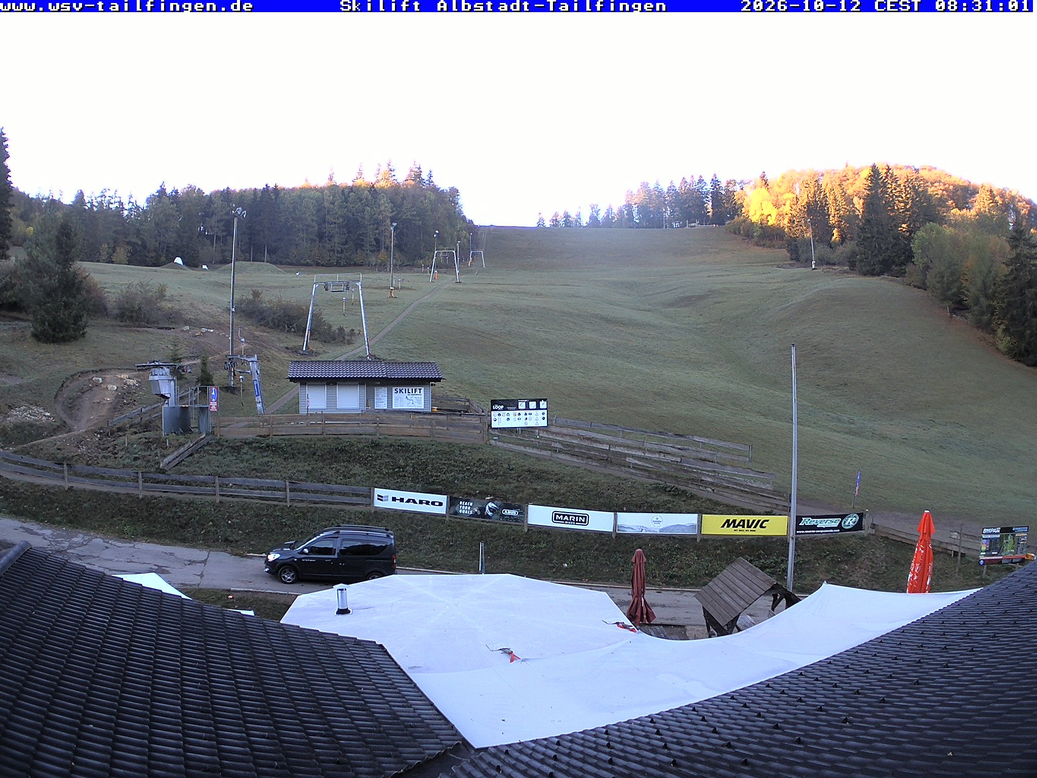 Archiv Foto Webcam Panorama Sicht von dem WSV Vereinsheim Dach an der Schwäbischen Alb