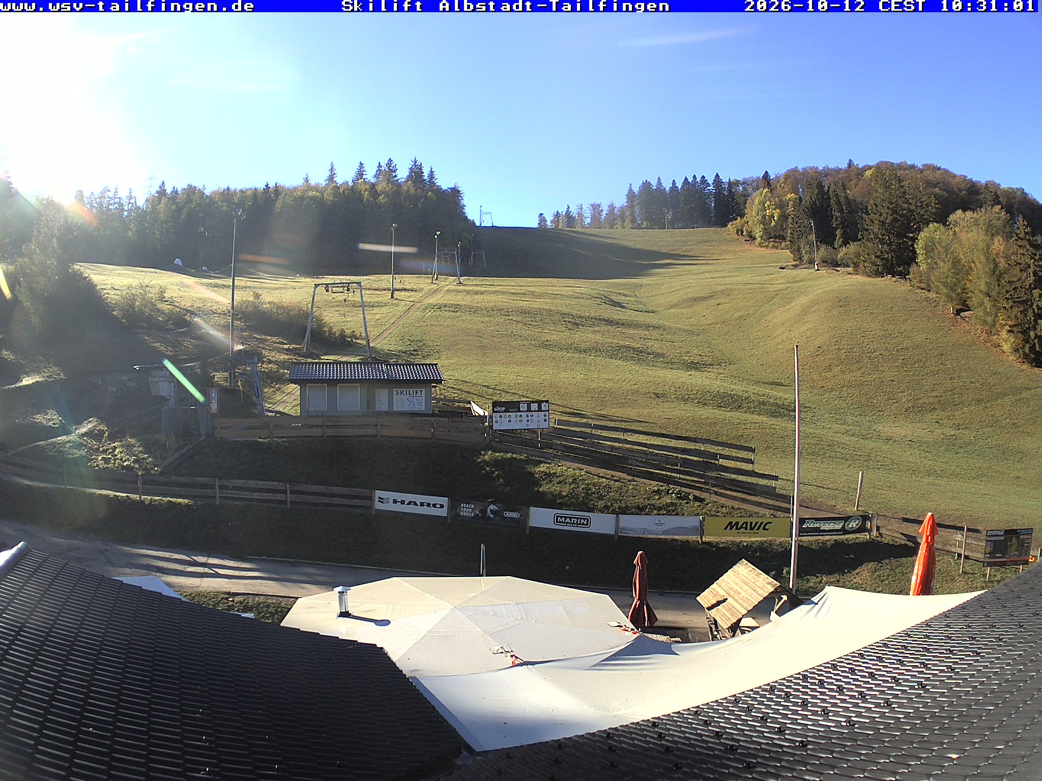 Archiv Foto Webcam Panorama Sicht von dem WSV Vereinsheim Dach an der Schwäbischen Alb