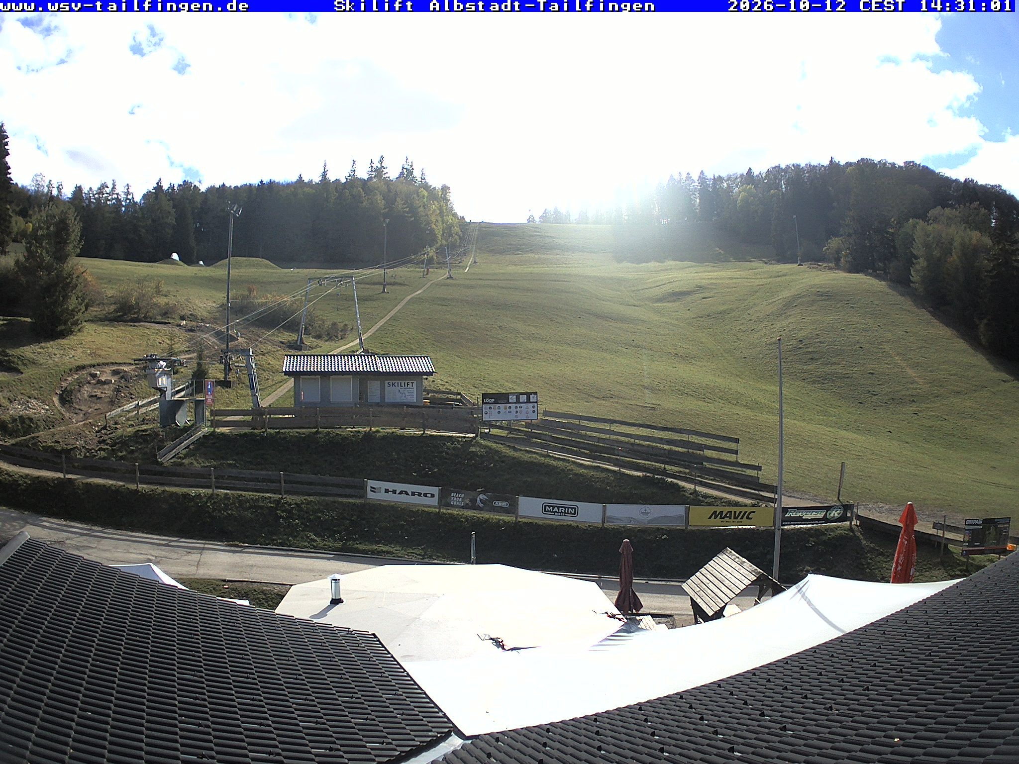 Archiv Foto Webcam Panorama Sicht von dem WSV Vereinsheim Dach an der Schwäbischen Alb