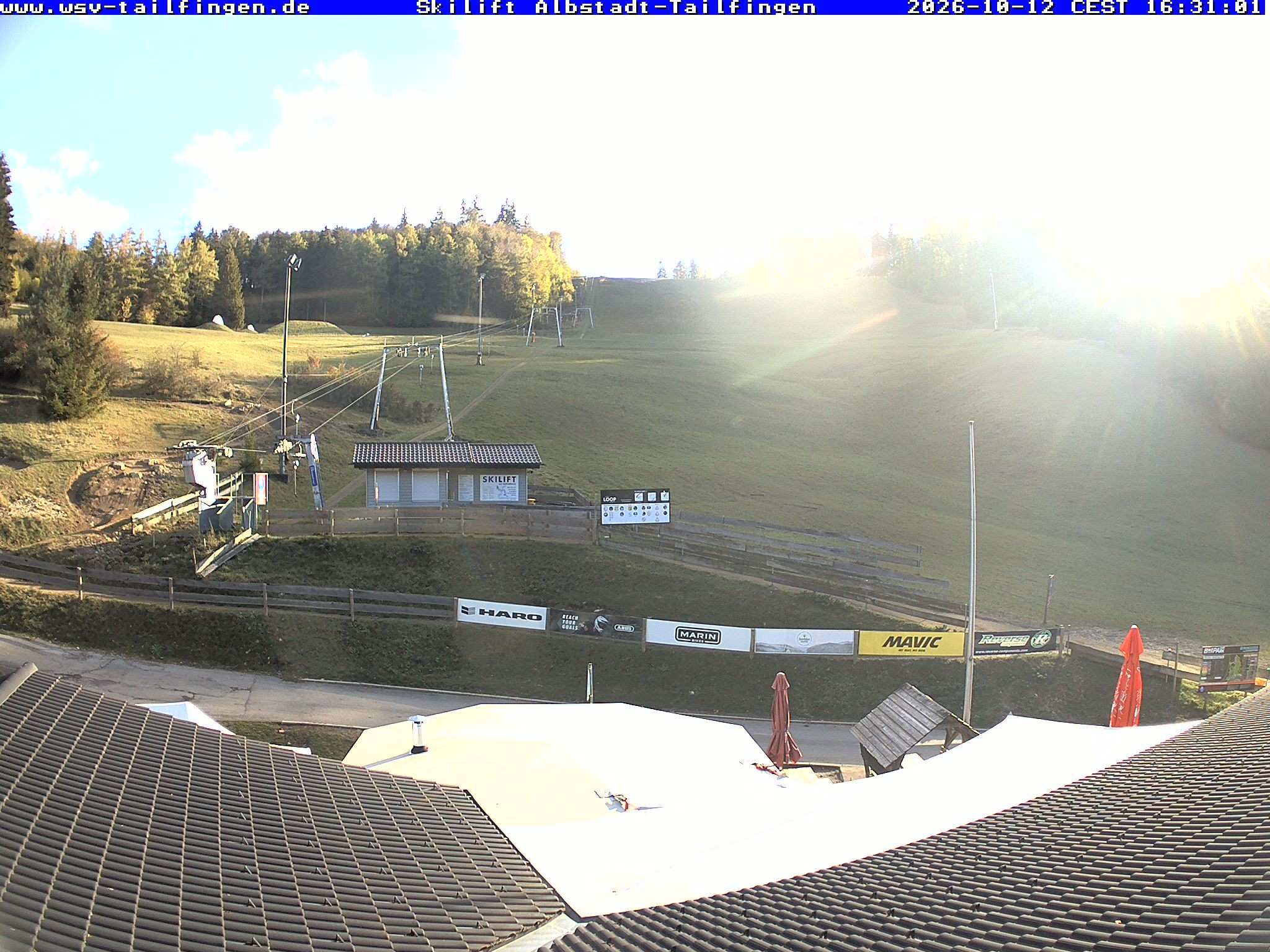 Archiv Foto Webcam Panorama Sicht von dem WSV Vereinsheim Dach an der Schwäbischen Alb