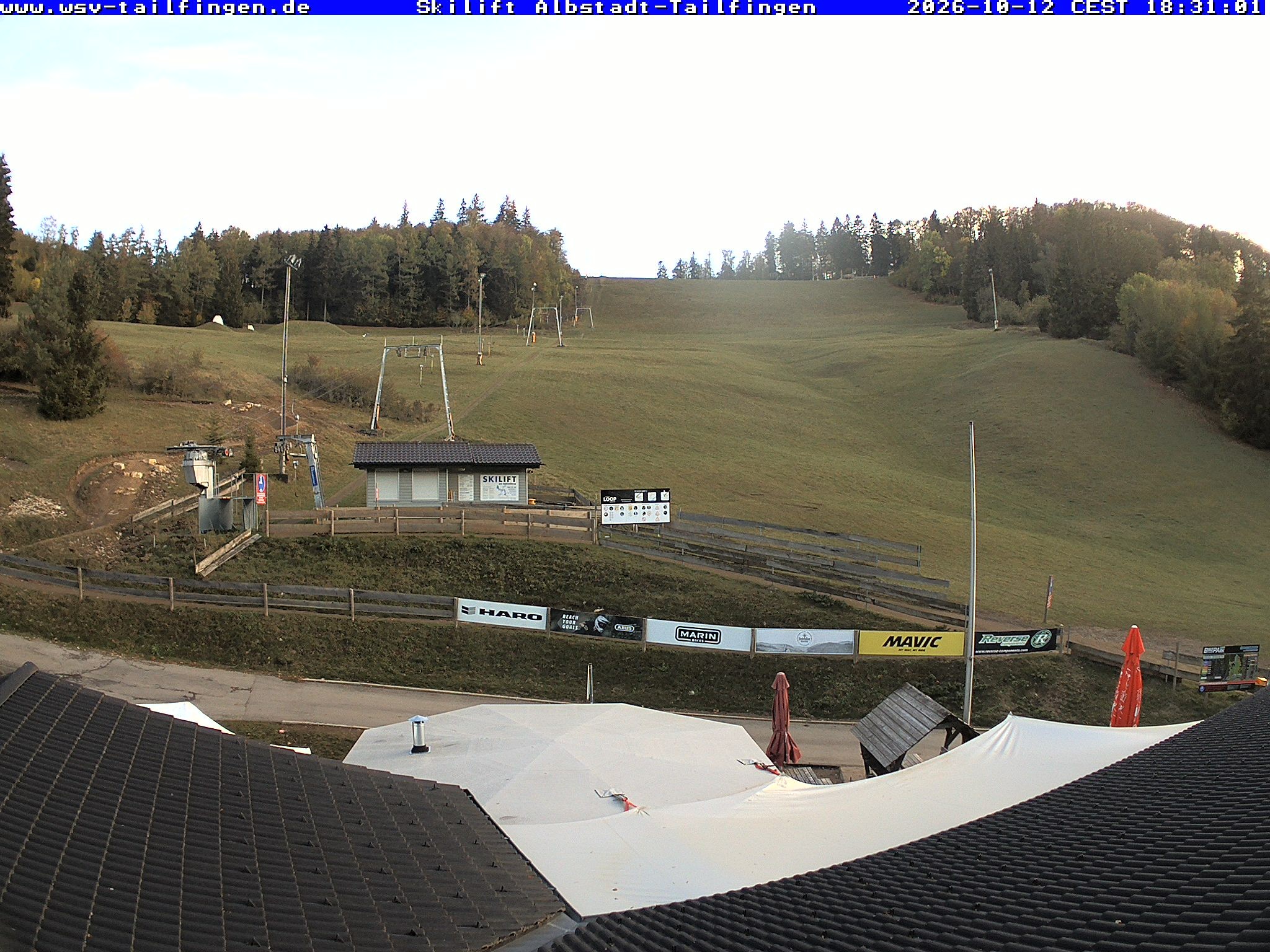 Archiv Foto Webcam Panorama Sicht von dem WSV Vereinsheim Dach an der Schwäbischen Alb
