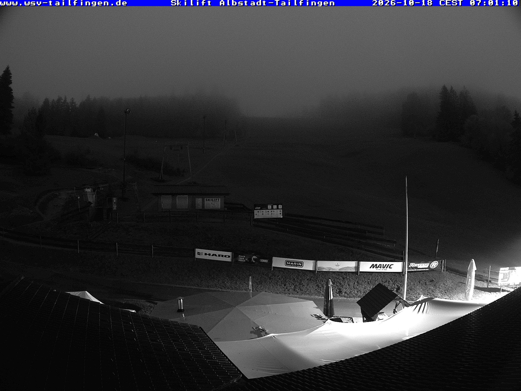 Archived image Webcam Panorama view from the roof of the WSV club at the Schwäbischen Alb