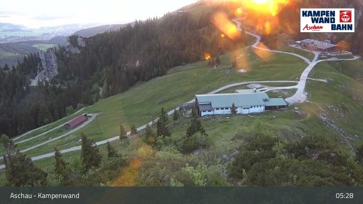Archived image Webcam Top station Kampenwandbahn
