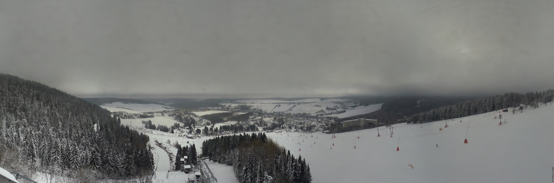 Archiv Foto Webcam Oberwiesenthal - Ausblick vom Fichtelberg