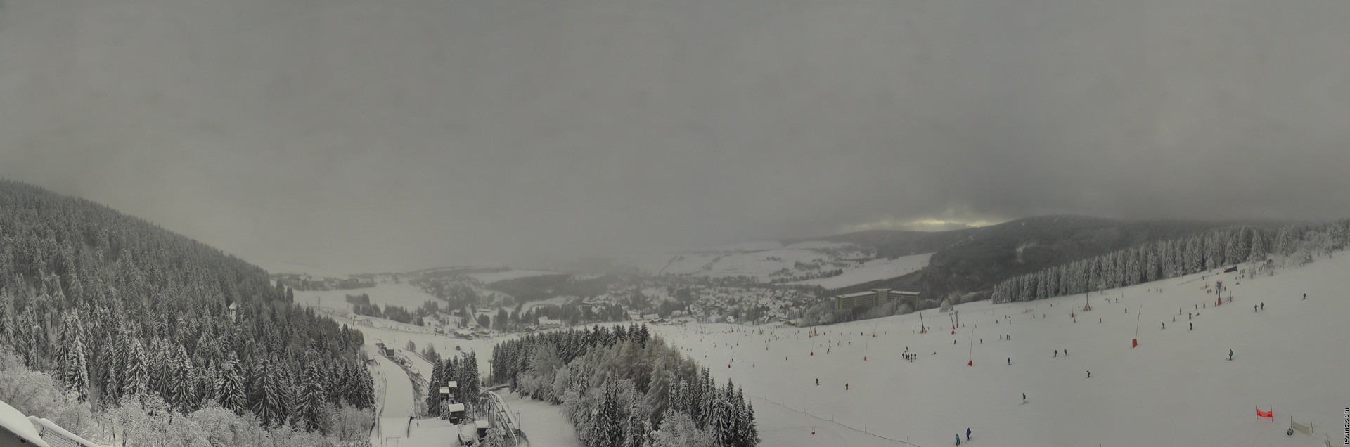 Archiv Foto Webcam Oberwiesenthal - Ausblick vom Fichtelberg