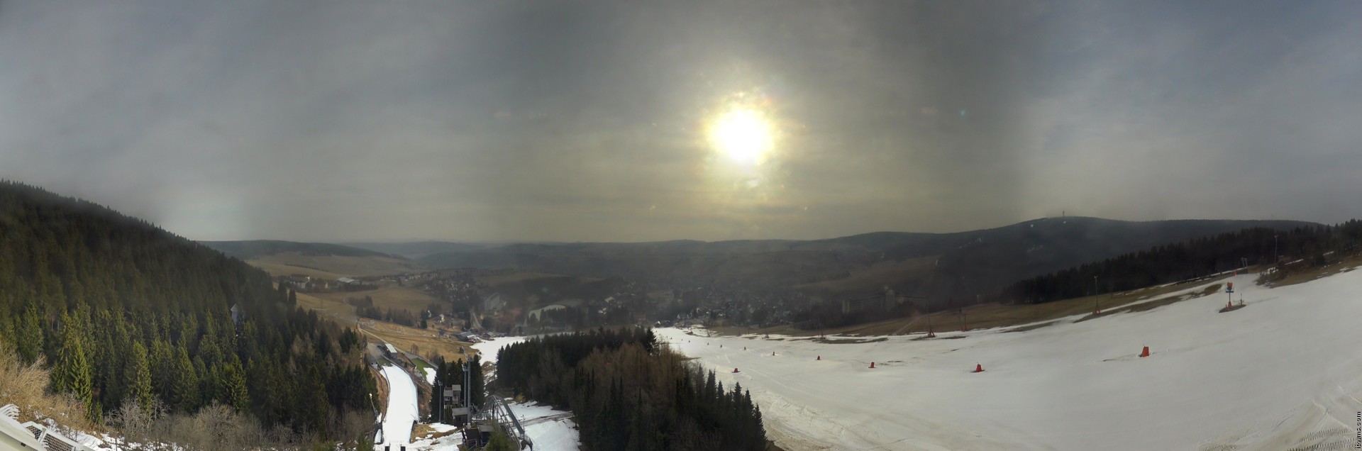 Archiv Foto Webcam Oberwiesenthal - Ausblick vom Fichtelberg