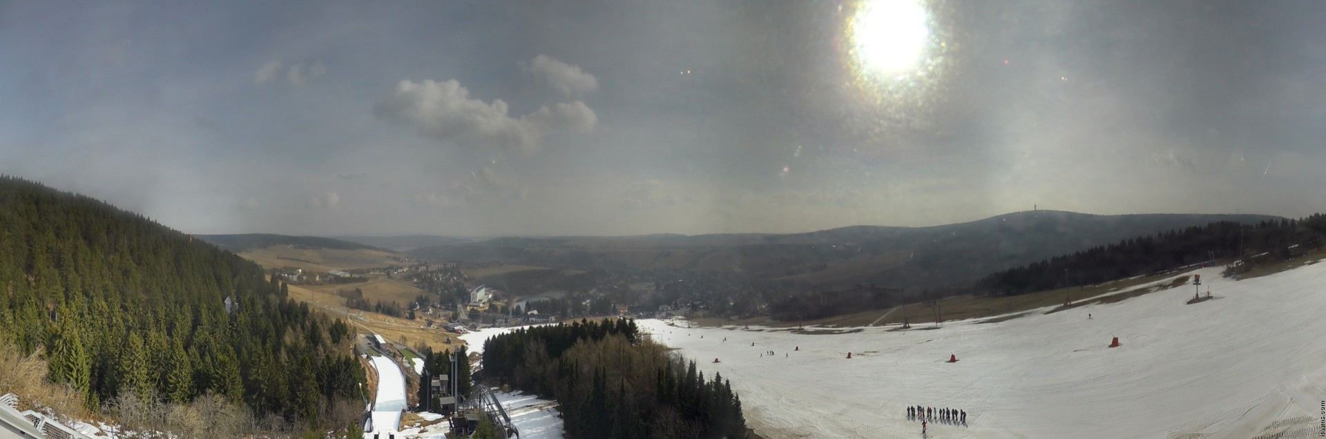 Archiv Foto Webcam Oberwiesenthal - Ausblick vom Fichtelberg