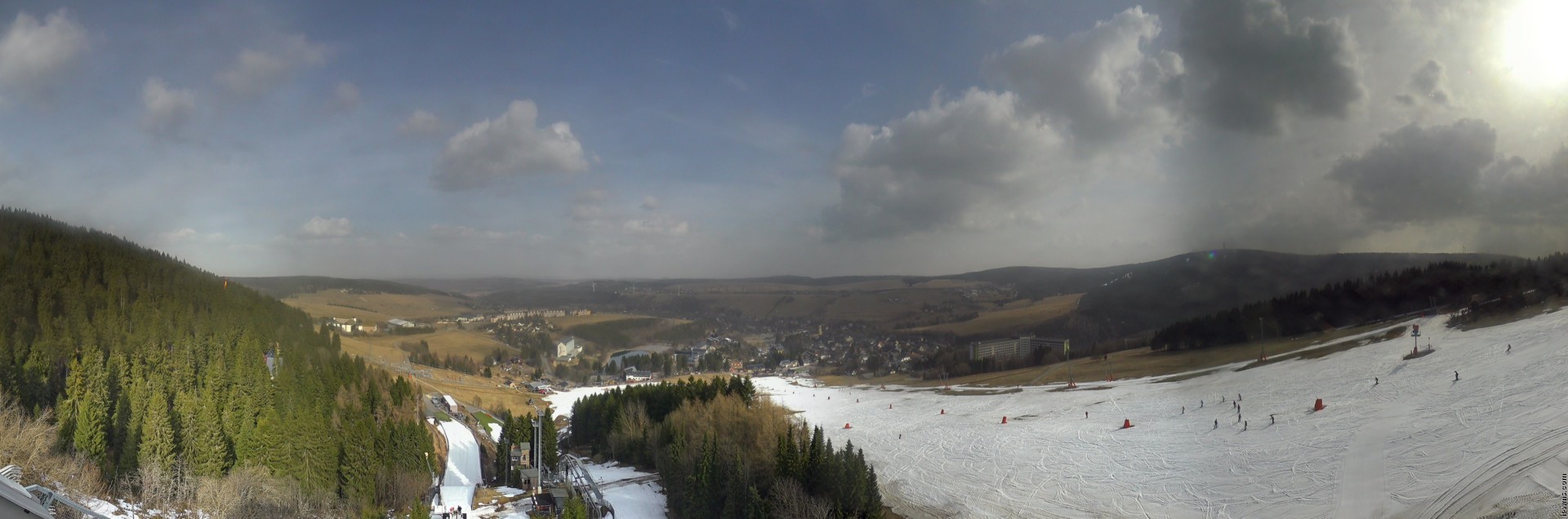 Archiv Foto Webcam Oberwiesenthal - Ausblick vom Fichtelberg
