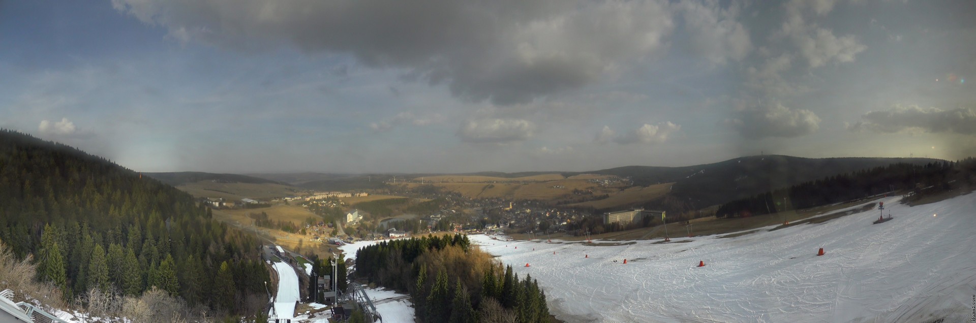 Archiv Foto Webcam Oberwiesenthal - Ausblick vom Fichtelberg