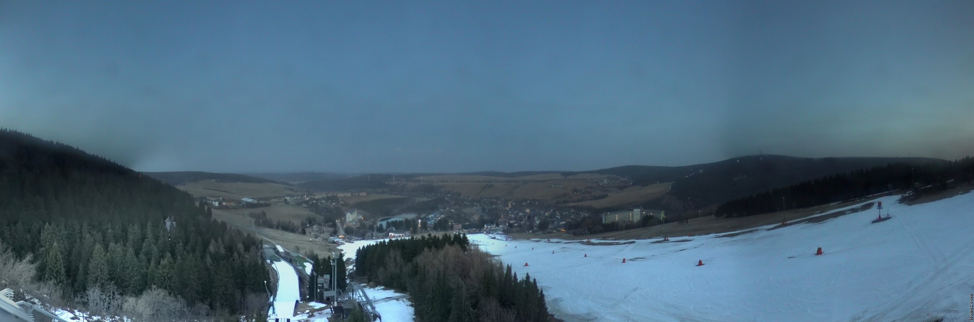 Archiv Foto Webcam Oberwiesenthal - Ausblick vom Fichtelberg