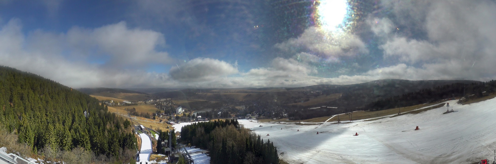 Archiv Foto Webcam Oberwiesenthal - Ausblick vom Fichtelberg