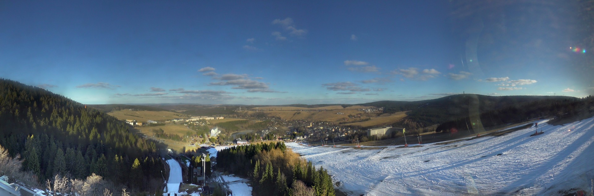 Archiv Foto Webcam Oberwiesenthal - Ausblick vom Fichtelberg