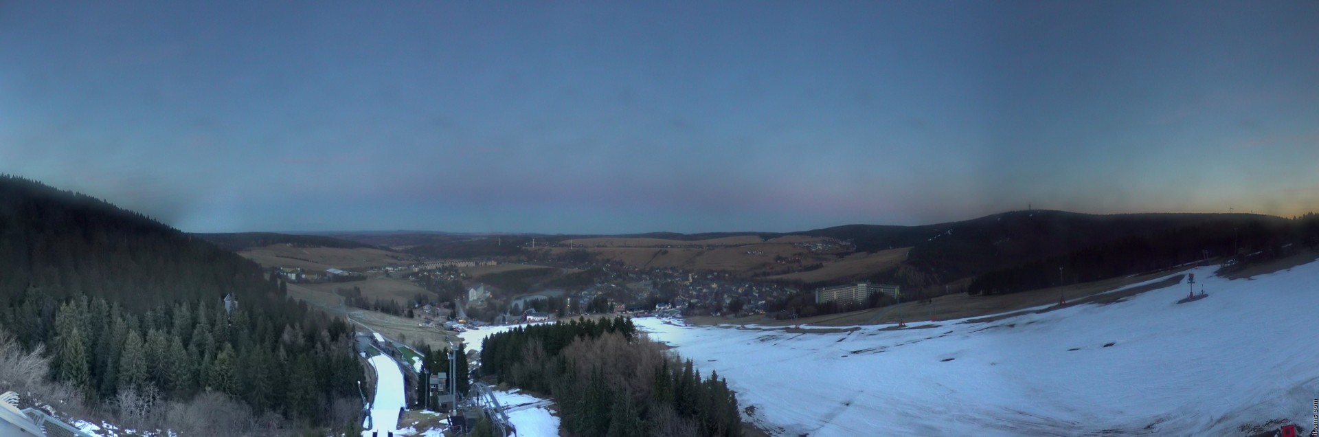 Archiv Foto Webcam Oberwiesenthal - Ausblick vom Fichtelberg