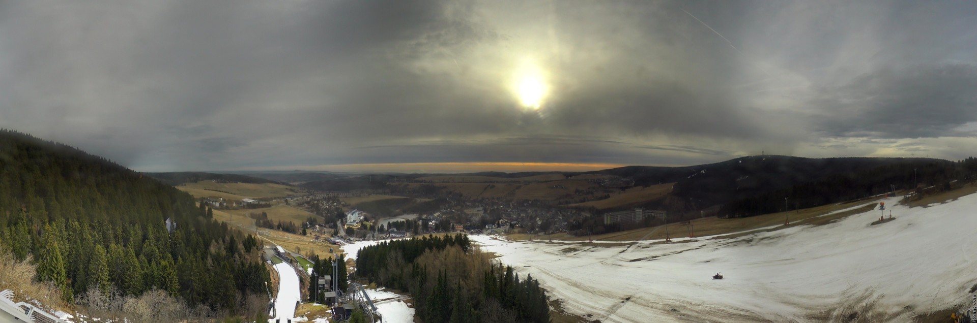 Archiv Foto Webcam Oberwiesenthal - Ausblick vom Fichtelberg